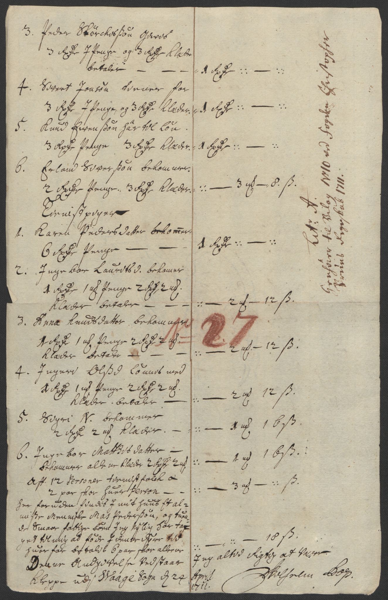 Rentekammeret inntil 1814, Reviderte regnskaper, Fogderegnskap, AV/RA-EA-4092/R17/L1180: Fogderegnskap Gudbrandsdal, 1711, p. 98