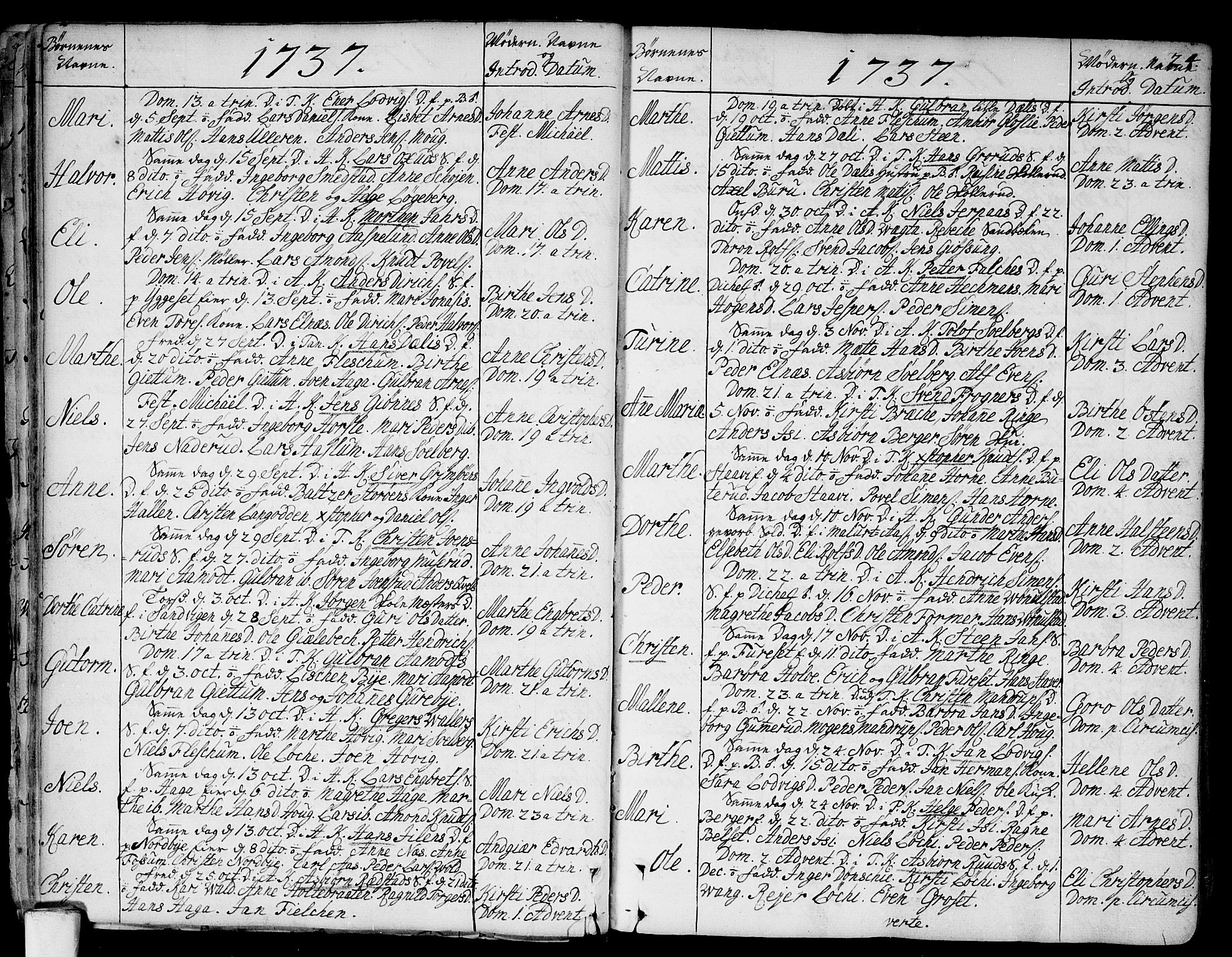 Asker prestekontor Kirkebøker, AV/SAO-A-10256a/F/Fa/L0002: Parish register (official) no. I 2, 1733-1766, p. 24