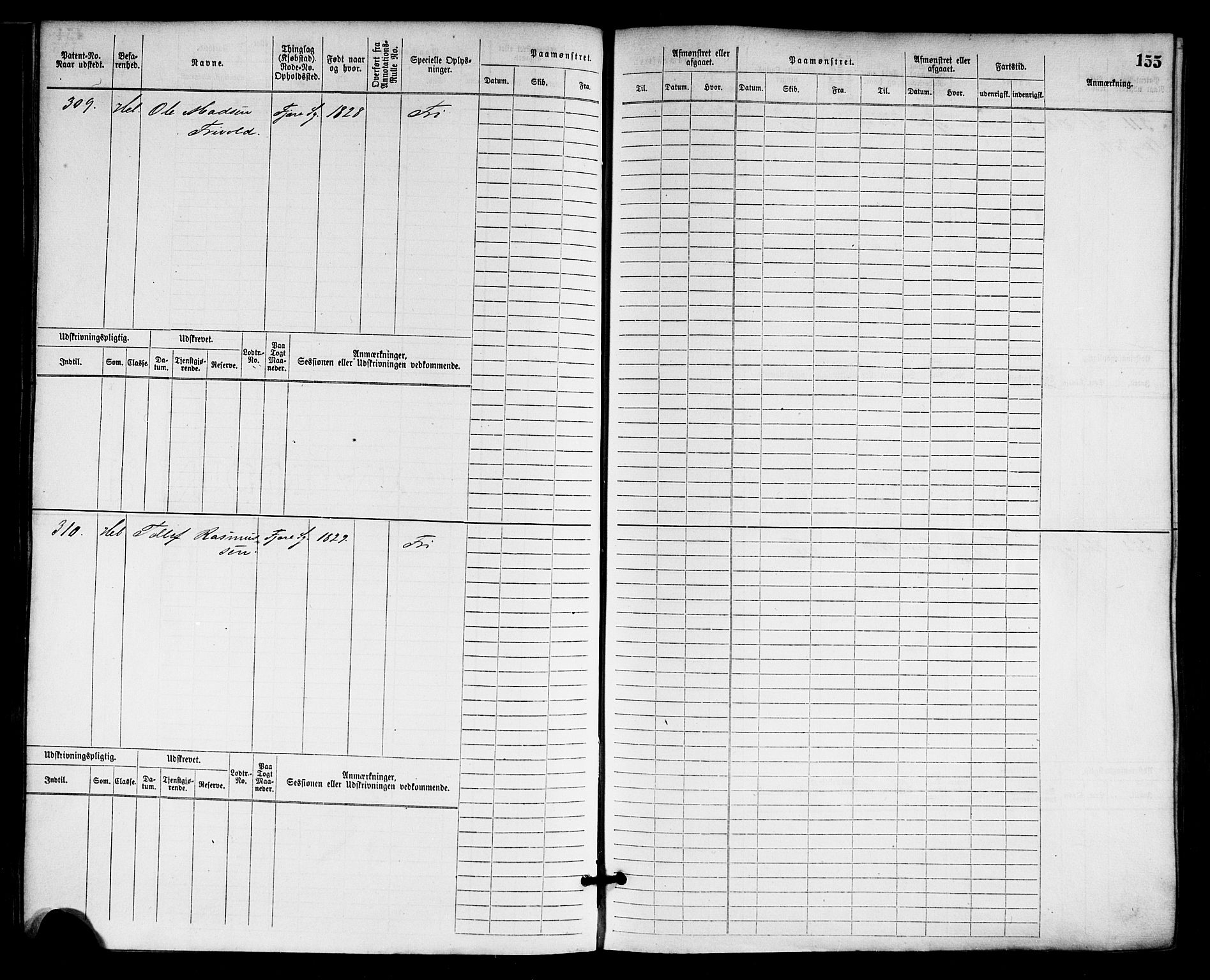 Grimstad mønstringskrets, AV/SAK-2031-0013/F/Fb/L0001: Hovedrulle nr 1-758, F-4, 1868-1869, p. 162