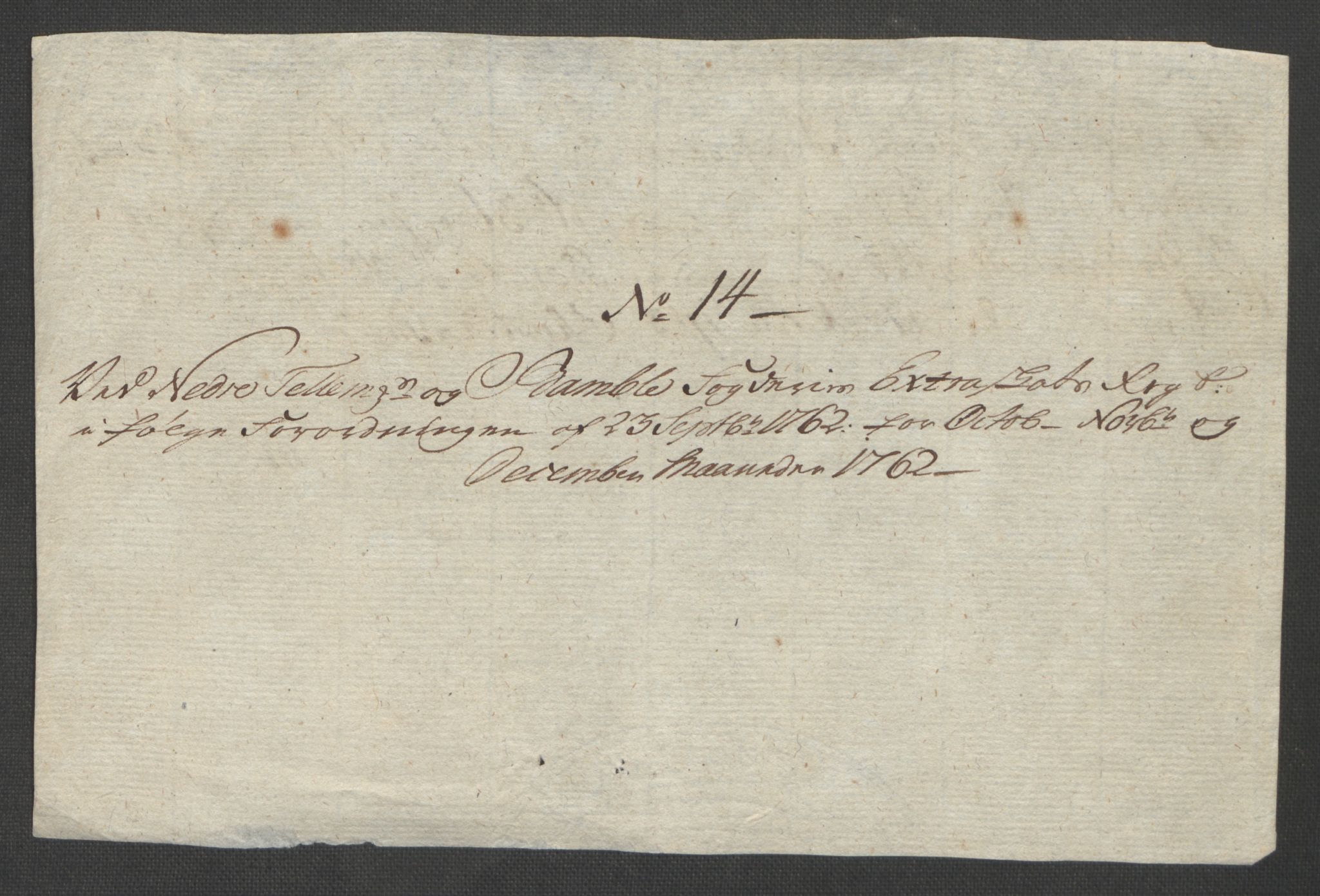 Rentekammeret inntil 1814, Reviderte regnskaper, Fogderegnskap, AV/RA-EA-4092/R37/L2239: Ekstraskatten Nedre Telemark og Bamble, 1762-1763, p. 155