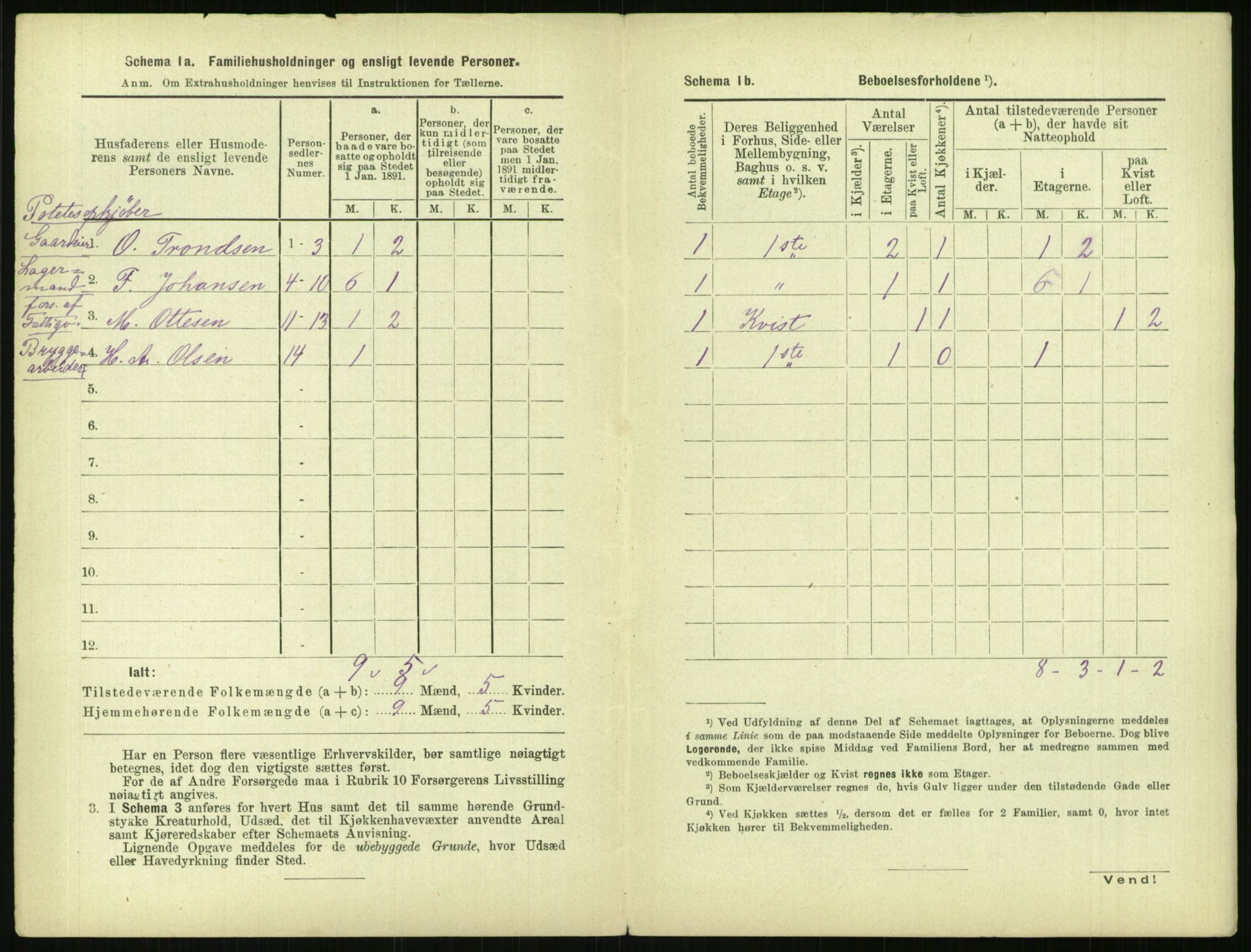 RA, 1891 census for 0301 Kristiania, 1891, p. 145268