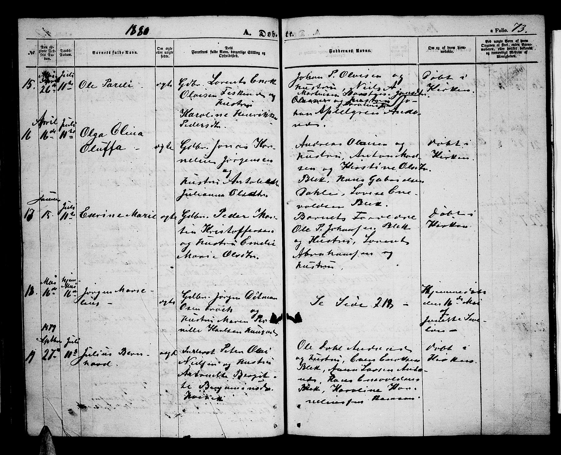 Ministerialprotokoller, klokkerbøker og fødselsregistre - Nordland, AV/SAT-A-1459/899/L1447: Parish register (copy) no. 899C02, 1855-1886, p. 73