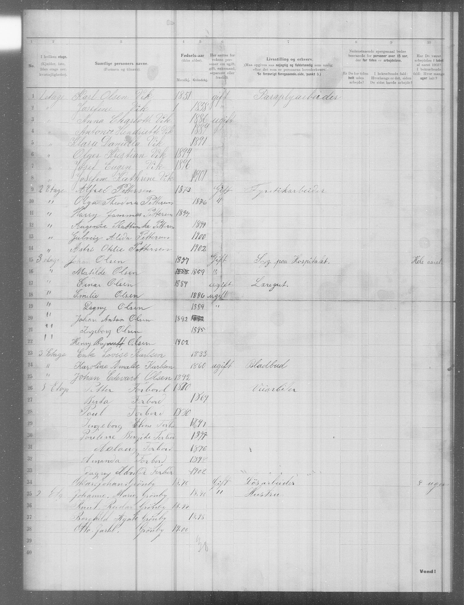 OBA, Municipal Census 1902 for Kristiania, 1902, p. 7028