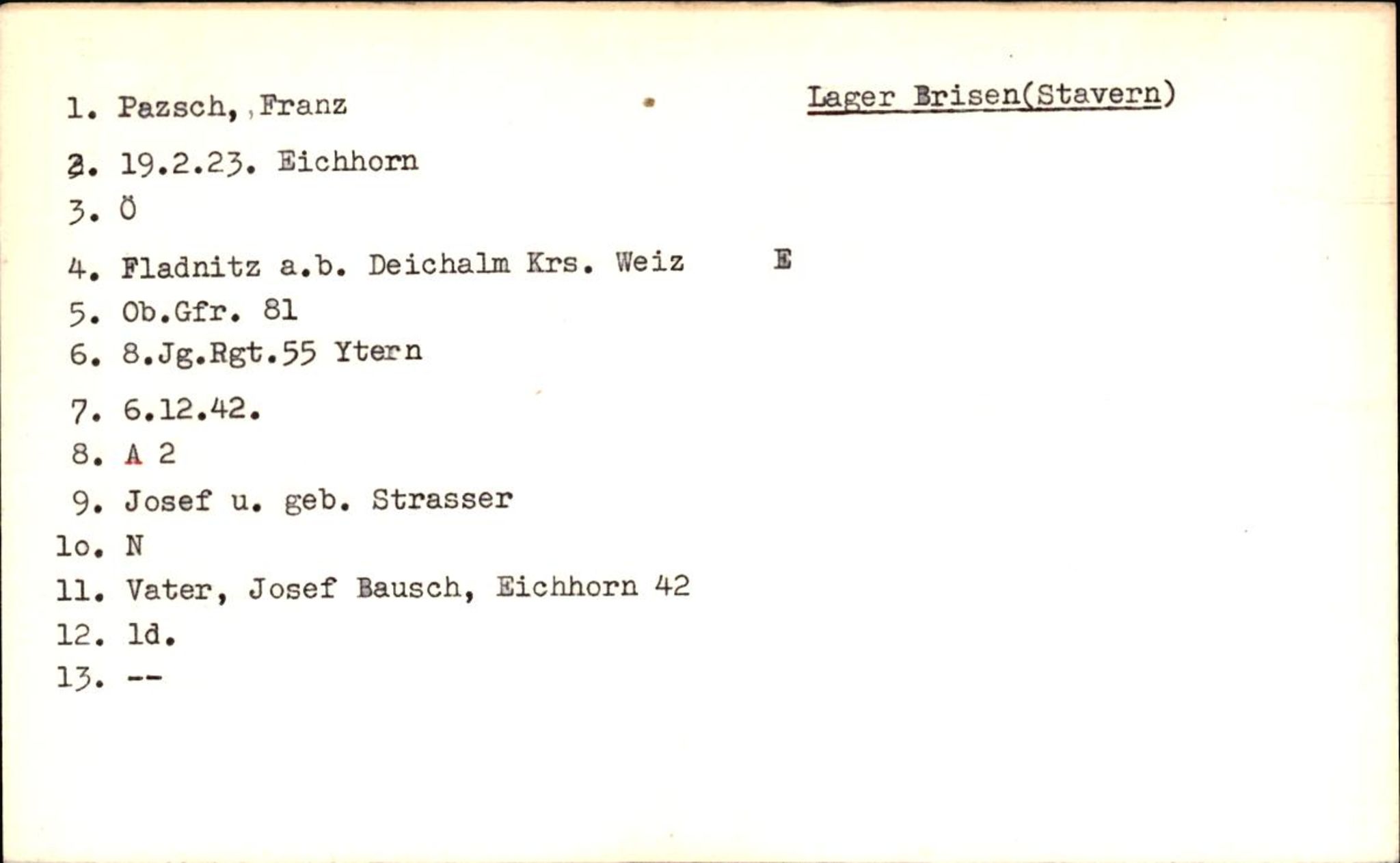 Hjemsendte tyskere , RA/RAFA-6487/D/Da/L0004: Paulik-Seher, 1945-1947, p. 3