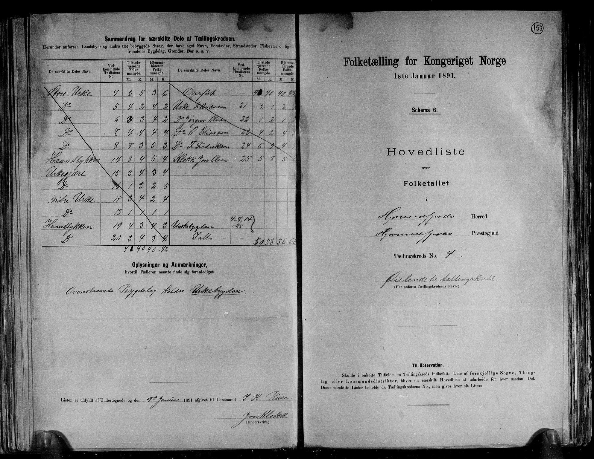 RA, 1891 census for 1522 Hjørundfjord, 1891, p. 11