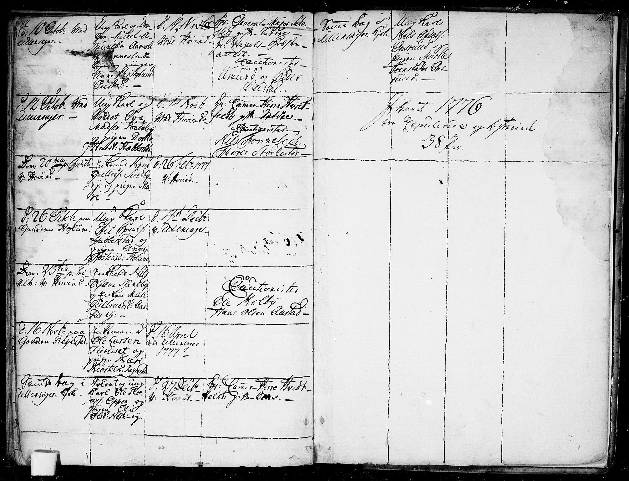 Ullensaker prestekontor Kirkebøker, AV/SAO-A-10236a/F/Fa/L0010: Parish register (official) no. I 10, 1733-1776, p. 182-183