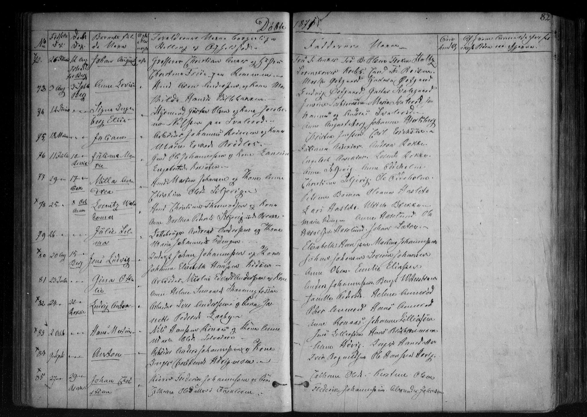 Berg prestekontor Kirkebøker, AV/SAO-A-10902/F/Fa/L0005: Parish register (official) no. I 5, 1861-1877, p. 82