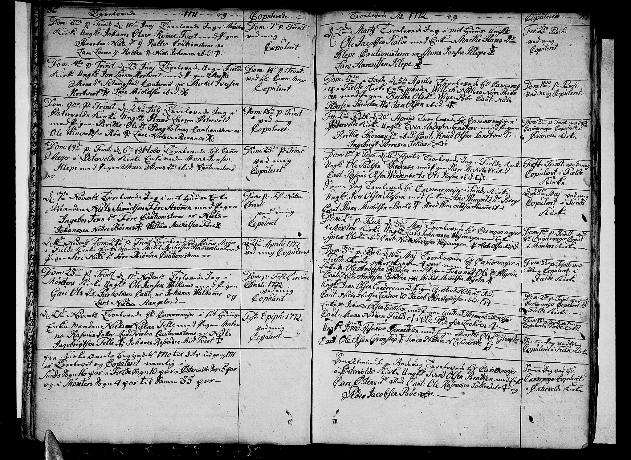 Sund sokneprestembete, SAB/A-99930: Parish register (official) no. A 5, 1770-1795, p. 36-37