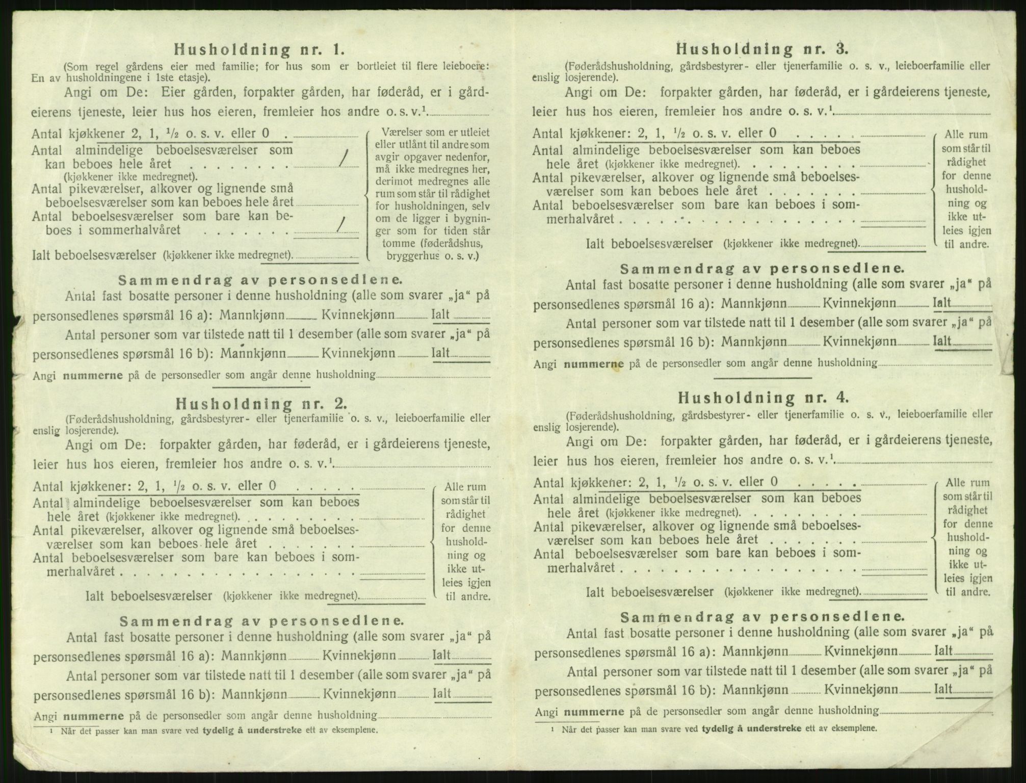 SAT, 1920 census for Sylte, 1920, p. 448