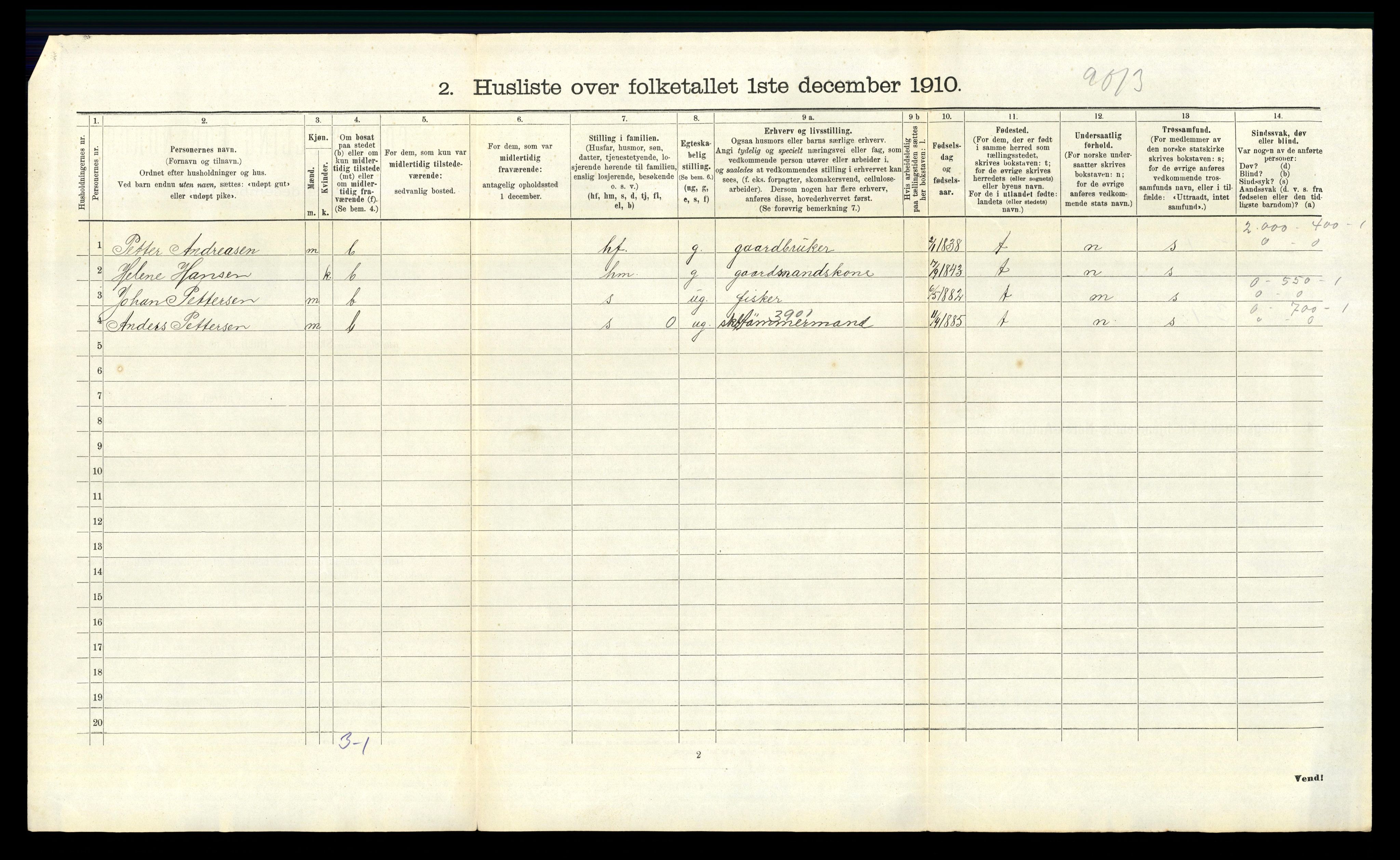 RA, 1910 census for Hvaler, 1910, p. 1399