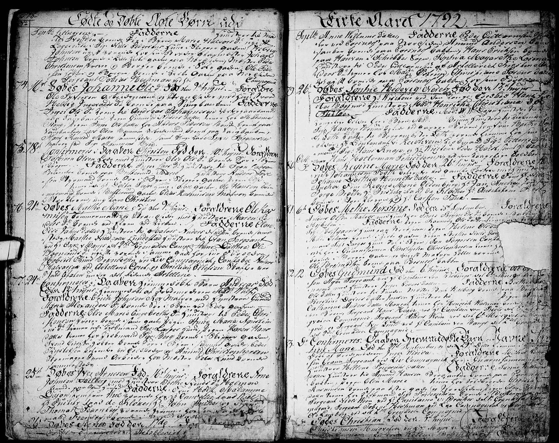 Halden prestekontor Kirkebøker, SAO/A-10909/F/Fa/L0002: Parish register (official) no. I 2, 1792-1812, p. 18-19