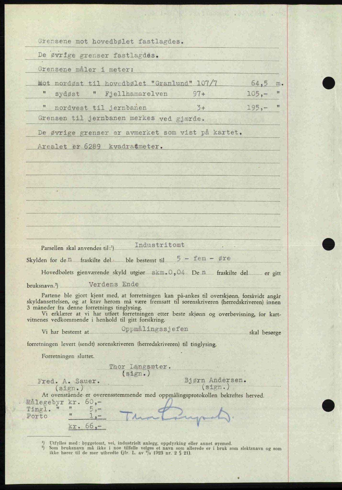 Nedre Romerike sorenskriveri, AV/SAO-A-10469/G/Gb/Gbd/L0017: Mortgage book no. 17, 1946-1946, Diary no: : 3665/1946