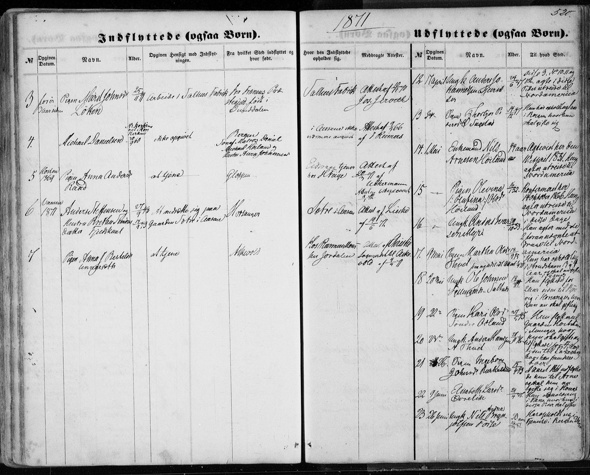 Hamre sokneprestembete, AV/SAB-A-75501/H/Ha/Haa/Haaa/L0014: Parish register (official) no. A 14, 1858-1872, p. 520