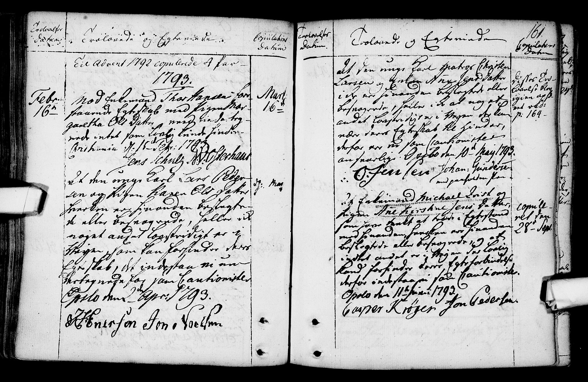 Gamlebyen prestekontor Kirkebøker, AV/SAO-A-10884/F/Fa/L0001: Parish register (official) no. 1, 1734-1818, p. 161