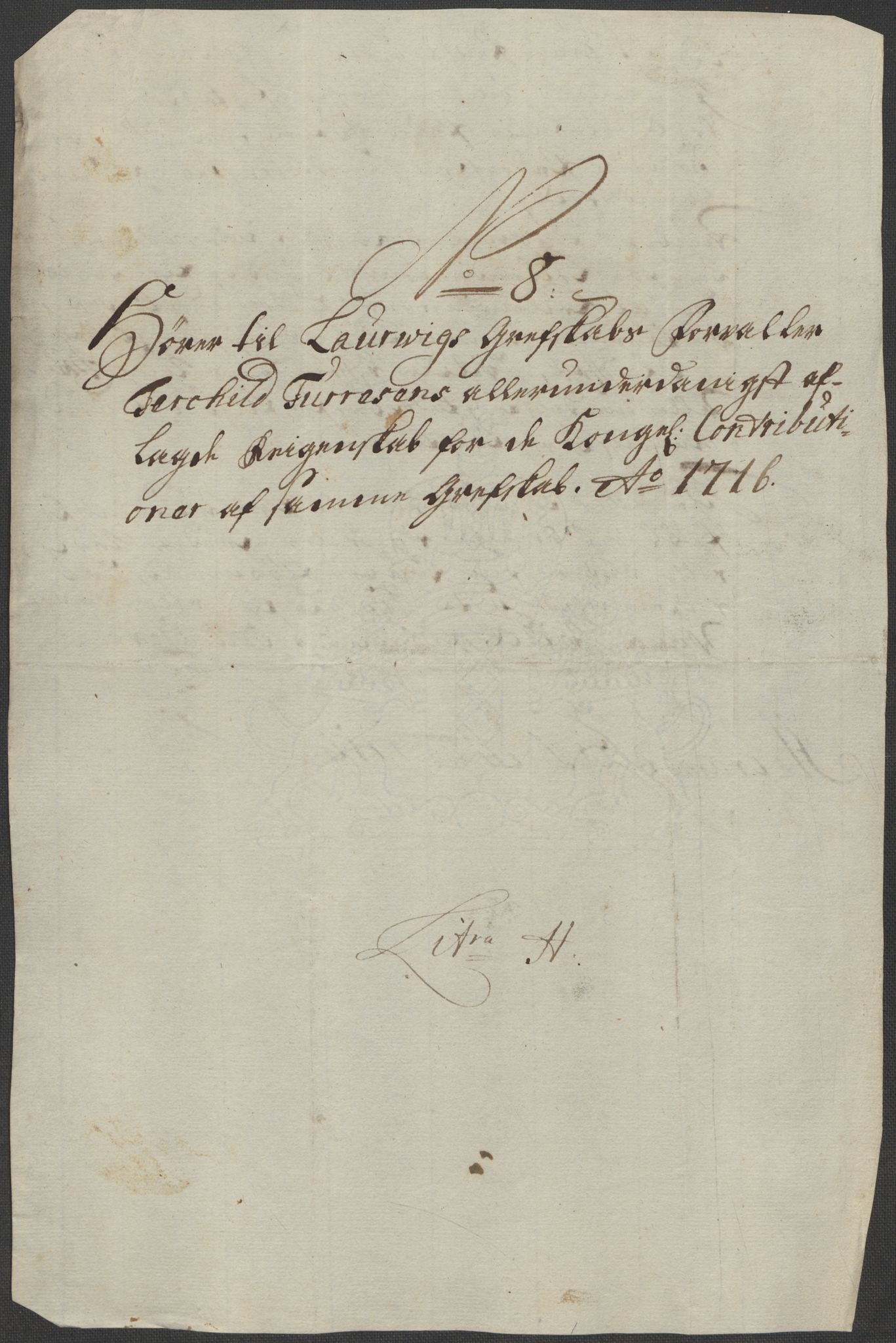 Rentekammeret inntil 1814, Reviderte regnskaper, Fogderegnskap, AV/RA-EA-4092/R33/L1987: Fogderegnskap Larvik grevskap, 1716-1717, p. 164