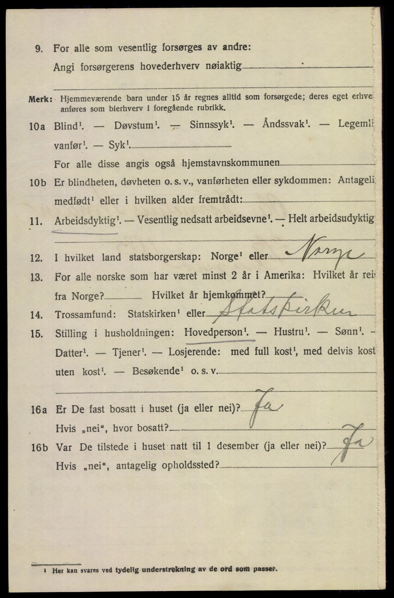 SAKO, 1920 census for Tinn, 1920, p. 12467