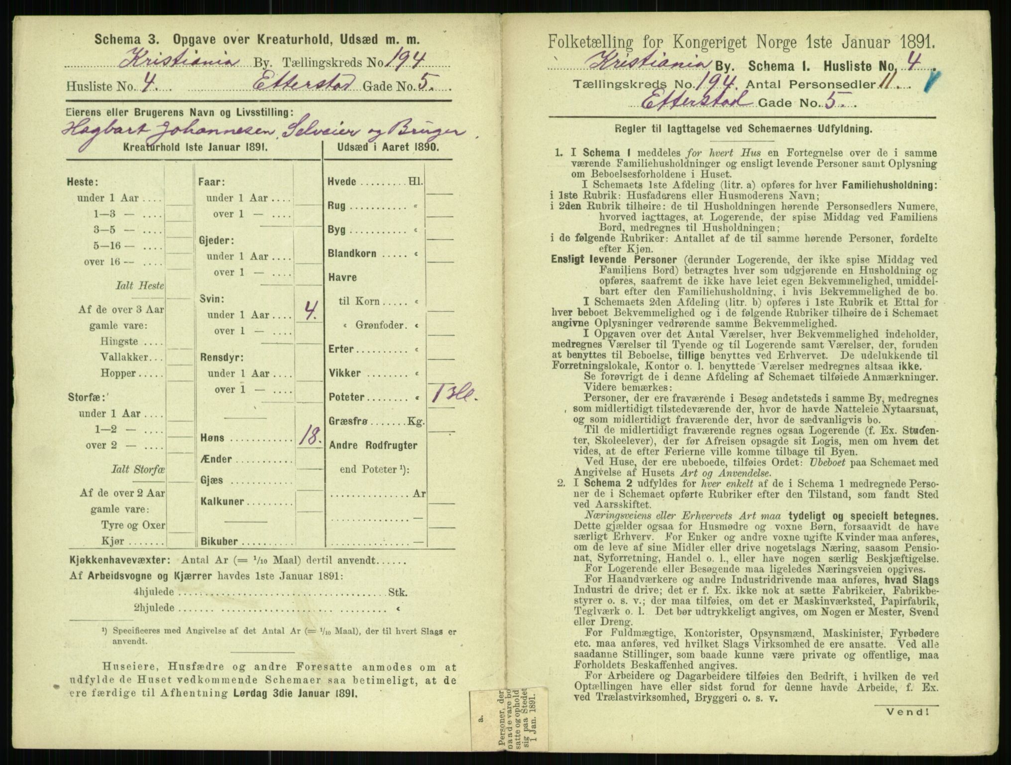 RA, 1891 census for 0301 Kristiania, 1891, p. 116828