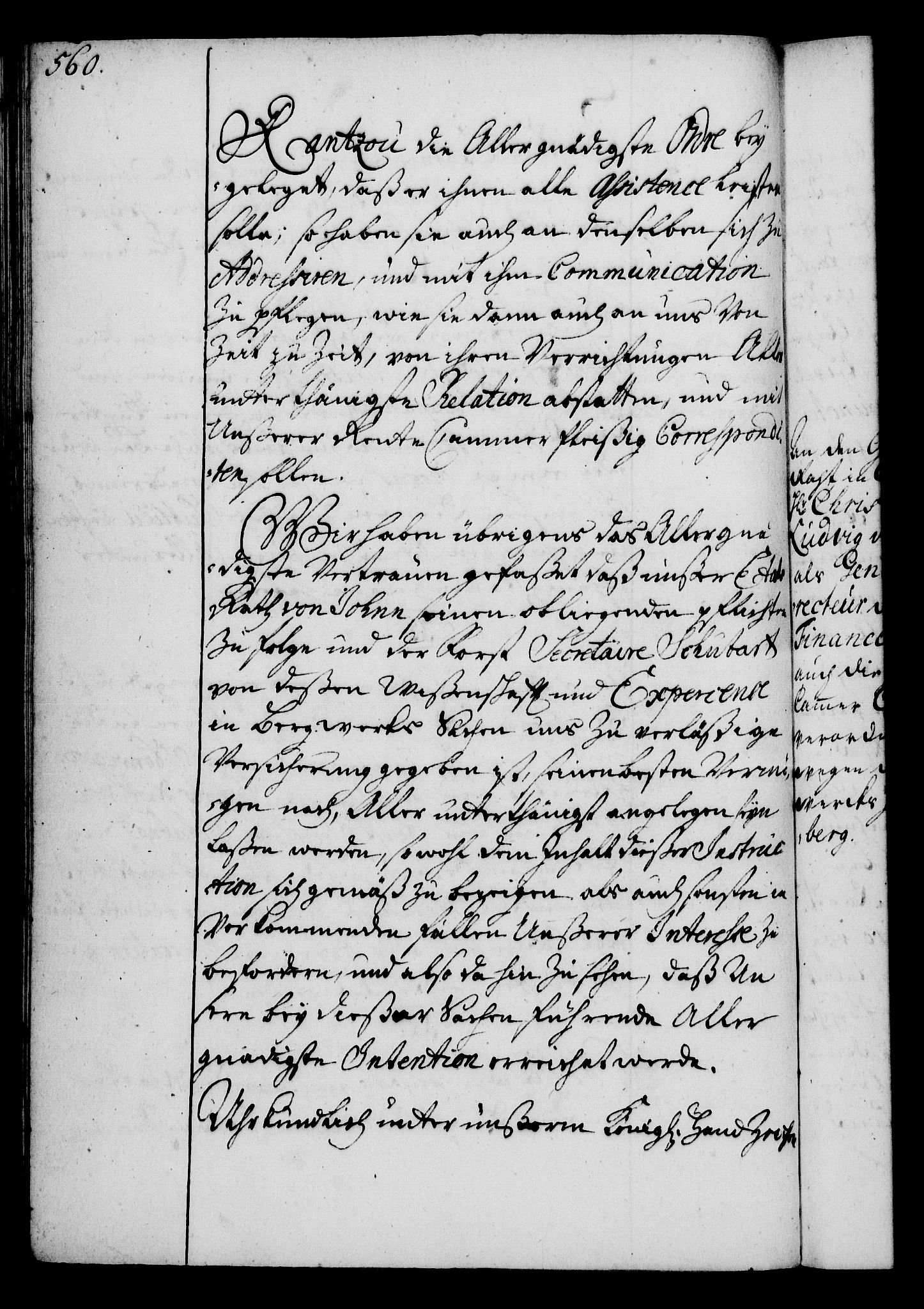 Rentekammeret, Kammerkanselliet, RA/EA-3111/G/Gg/Gga/L0003: Norsk ekspedisjonsprotokoll med register (merket RK 53.3), 1727-1734, p. 560