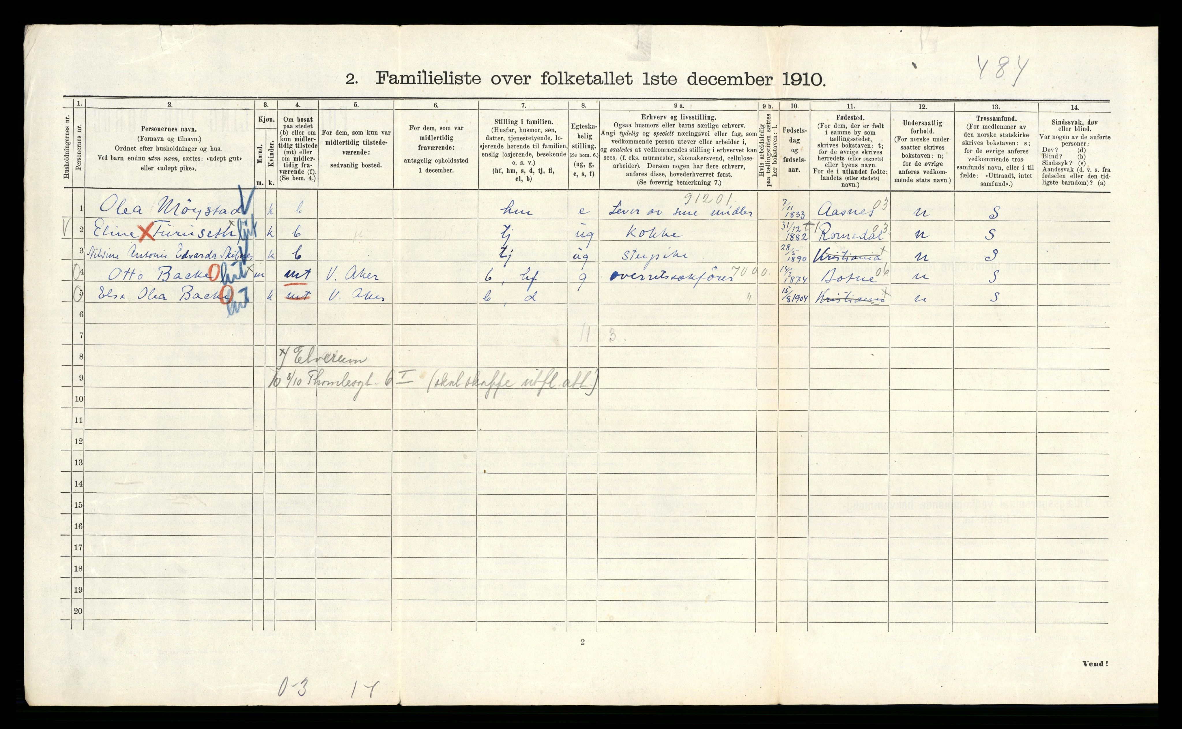 RA, 1910 census for Kristiania, 1910, p. 104968