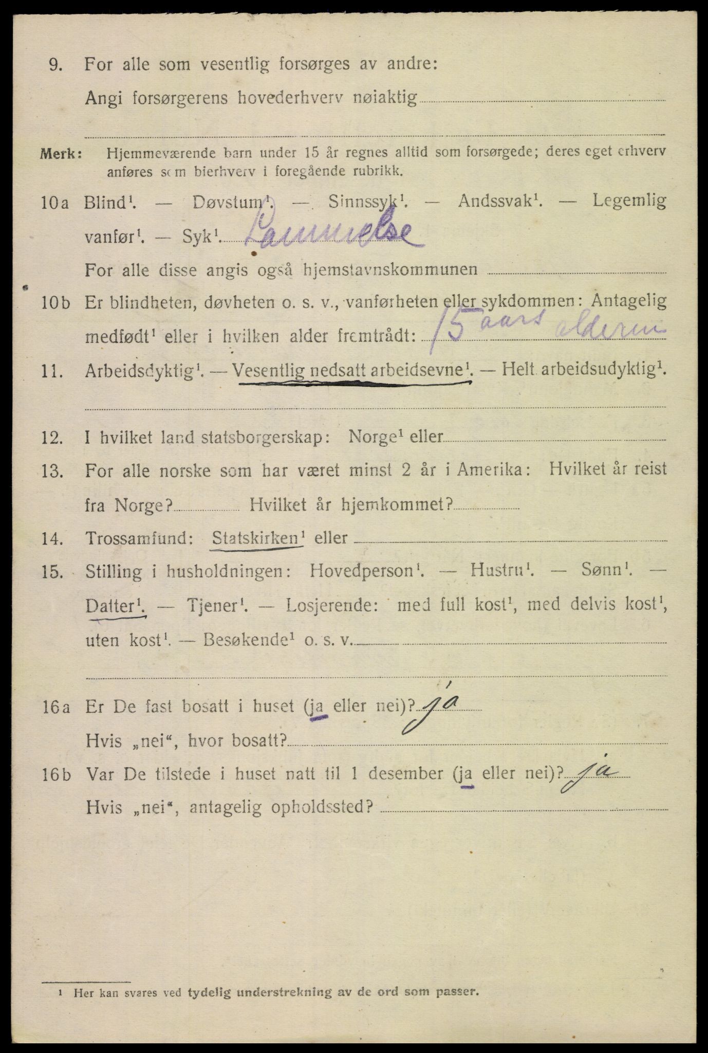 SAK, 1920 census for Kristiansand, 1920, p. 35716