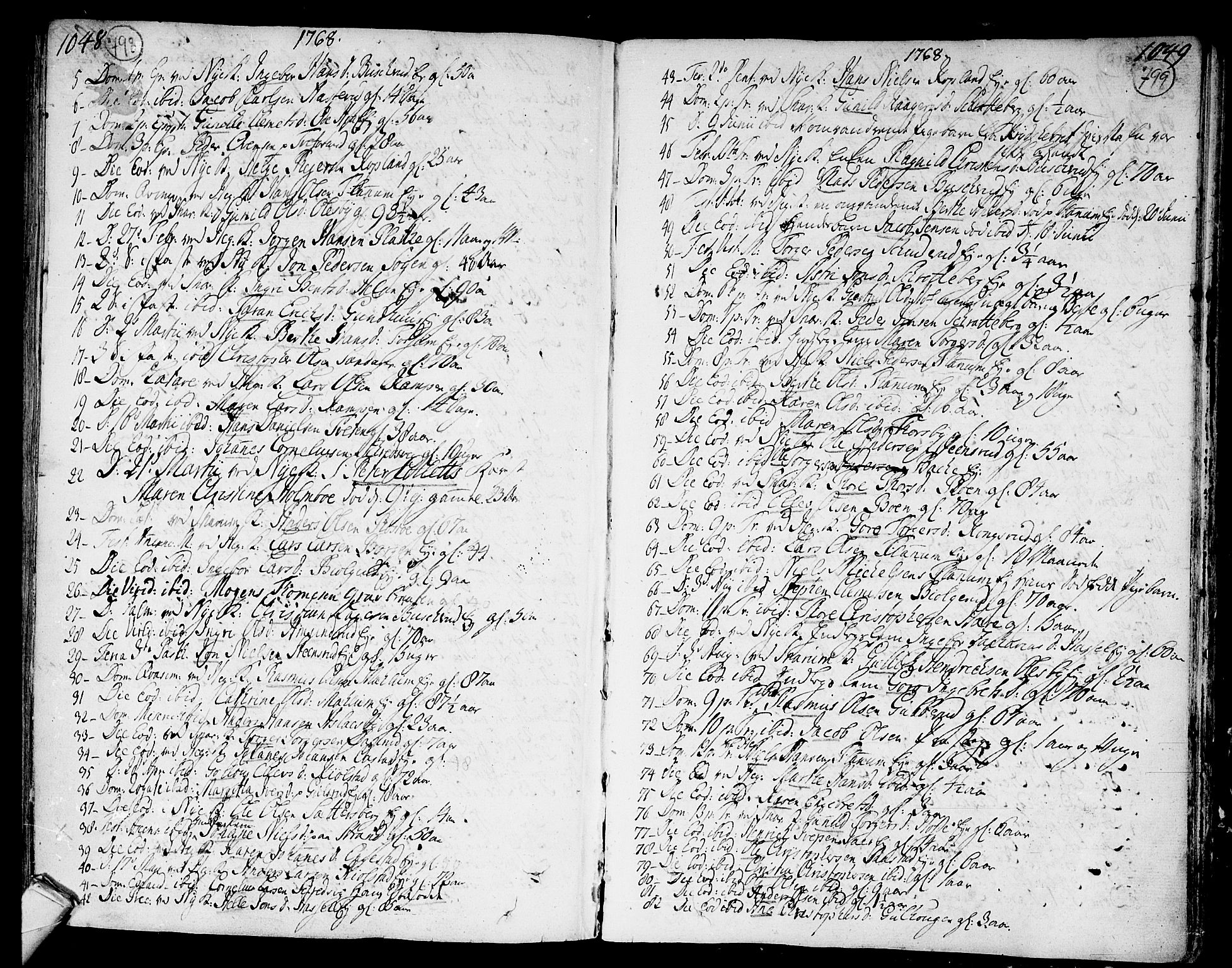 Modum kirkebøker, AV/SAKO-A-234/F/Fa/L0002: Parish register (official) no. 2, 1741-1782, p. 798-799