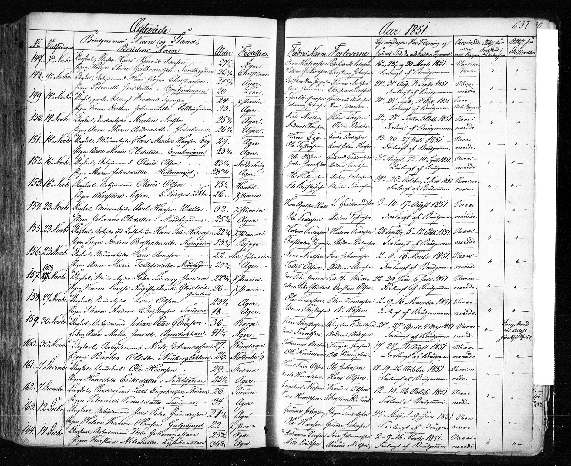 Aker prestekontor kirkebøker, AV/SAO-A-10861/F/L0019: Parish register (official) no. 19, 1842-1852, p. 637