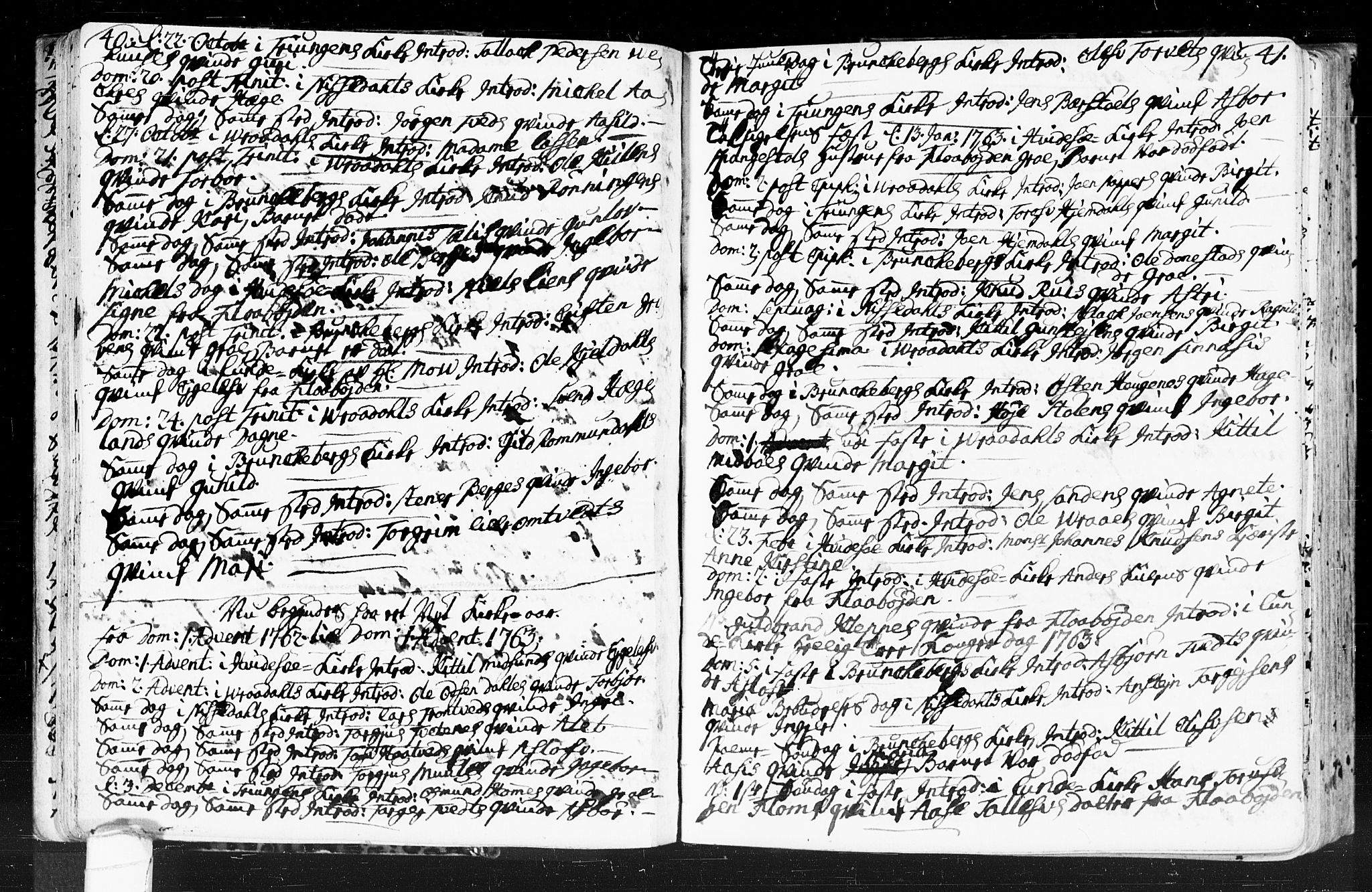 Kviteseid kirkebøker, SAKO/A-276/F/Fa/L0001: Parish register (official) no. I 1, 1754-1773, p. 40-41