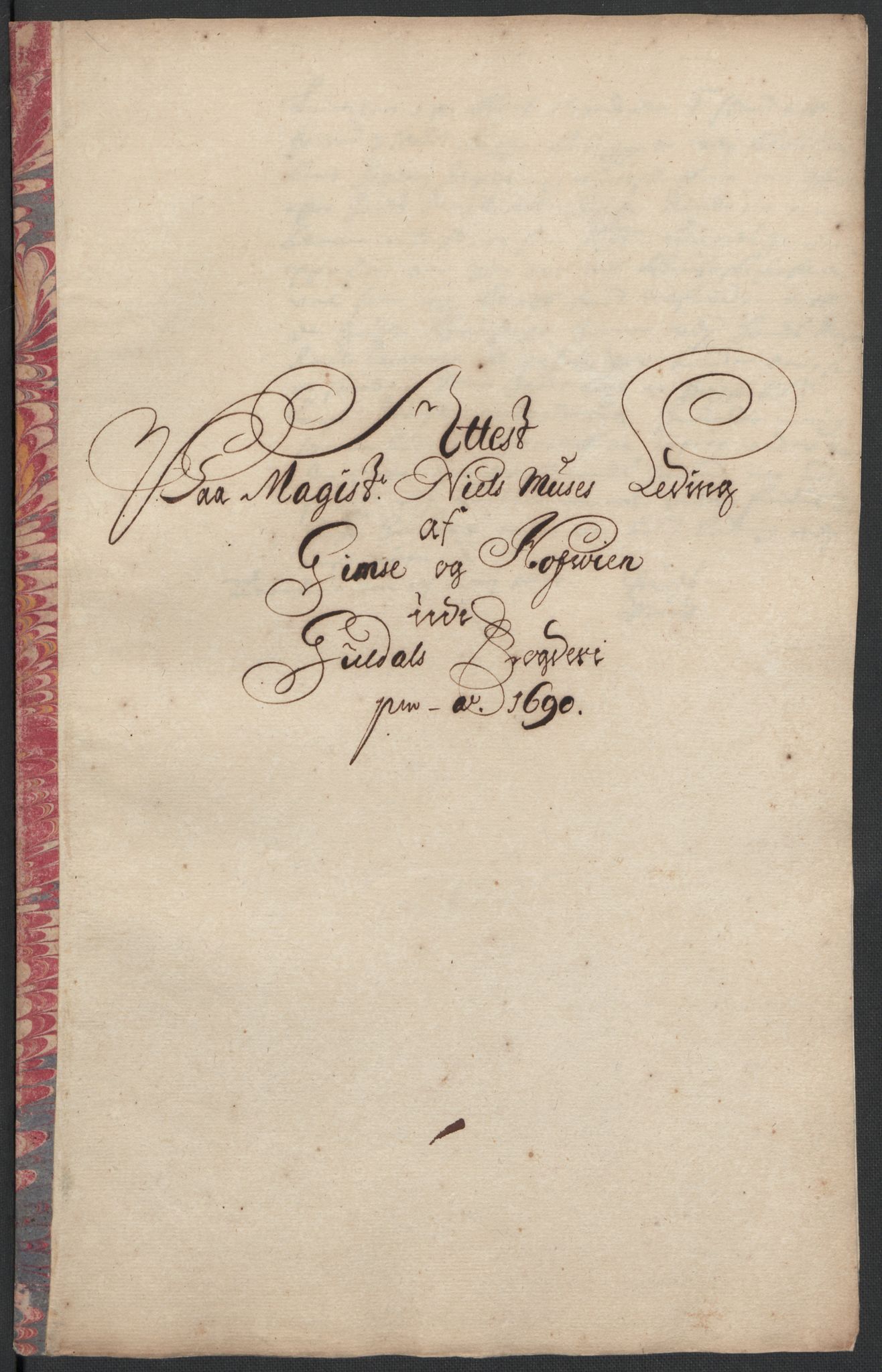 Rentekammeret inntil 1814, Reviderte regnskaper, Fogderegnskap, RA/EA-4092/R59/L3940: Fogderegnskap Gauldal, 1689-1690, p. 397