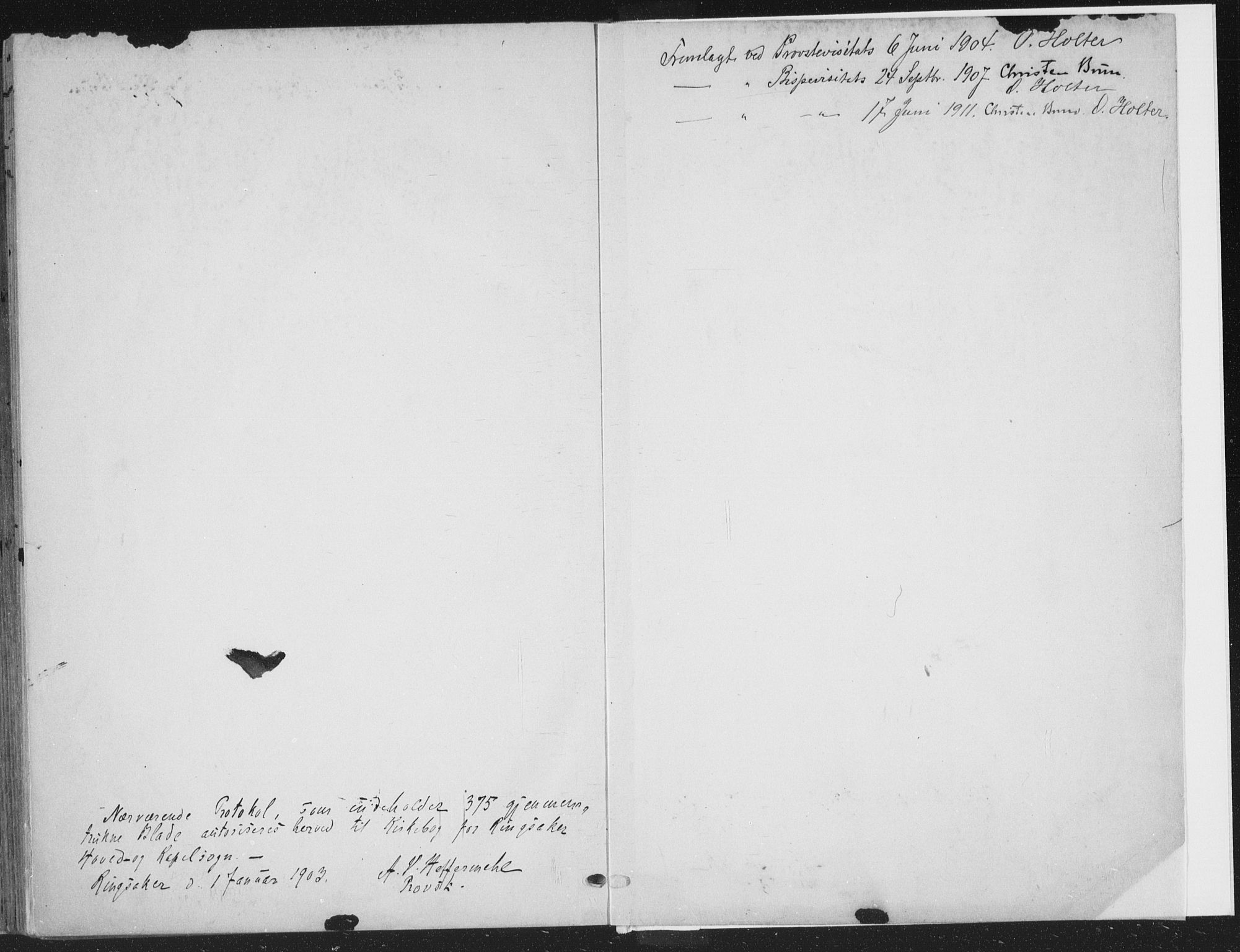 Ringsaker prestekontor, AV/SAH-PREST-014/K/Ka/L0018: Parish register (official) no. 18, 1903-1912