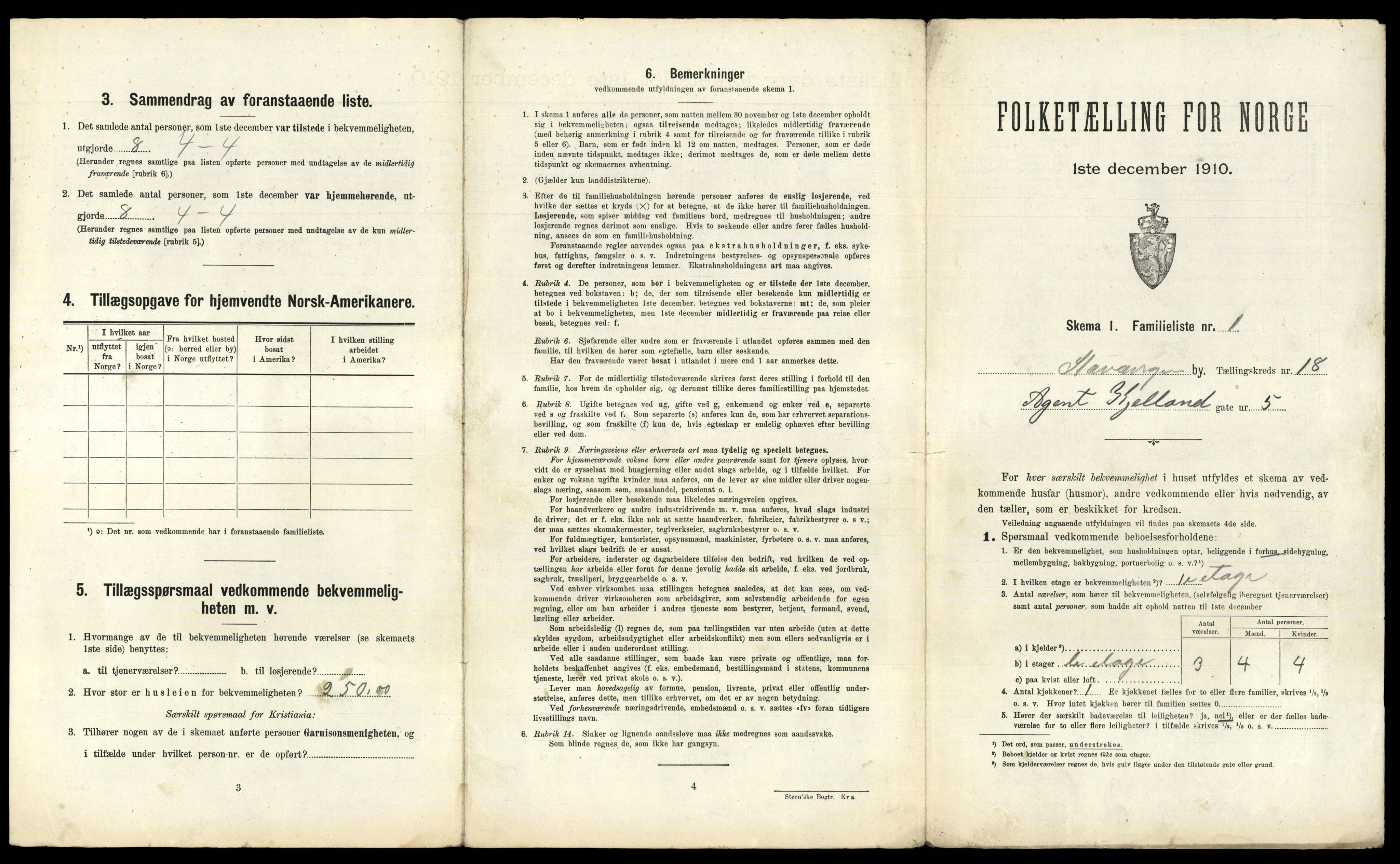 RA, 1910 census for Stavanger, 1910, p. 11236