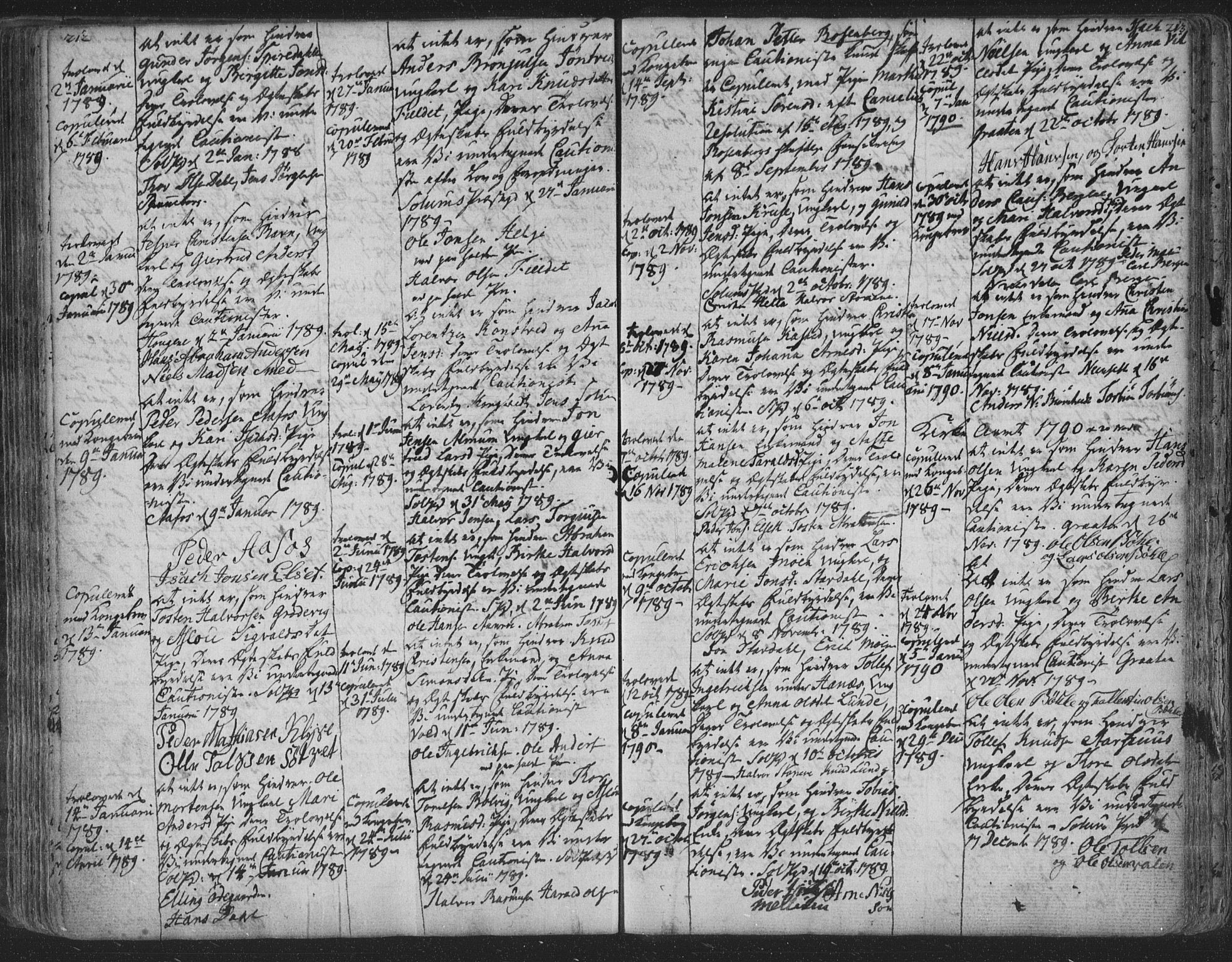 Solum kirkebøker, SAKO/A-306/F/Fa/L0003: Parish register (official) no. I 3, 1761-1814, p. 212-213
