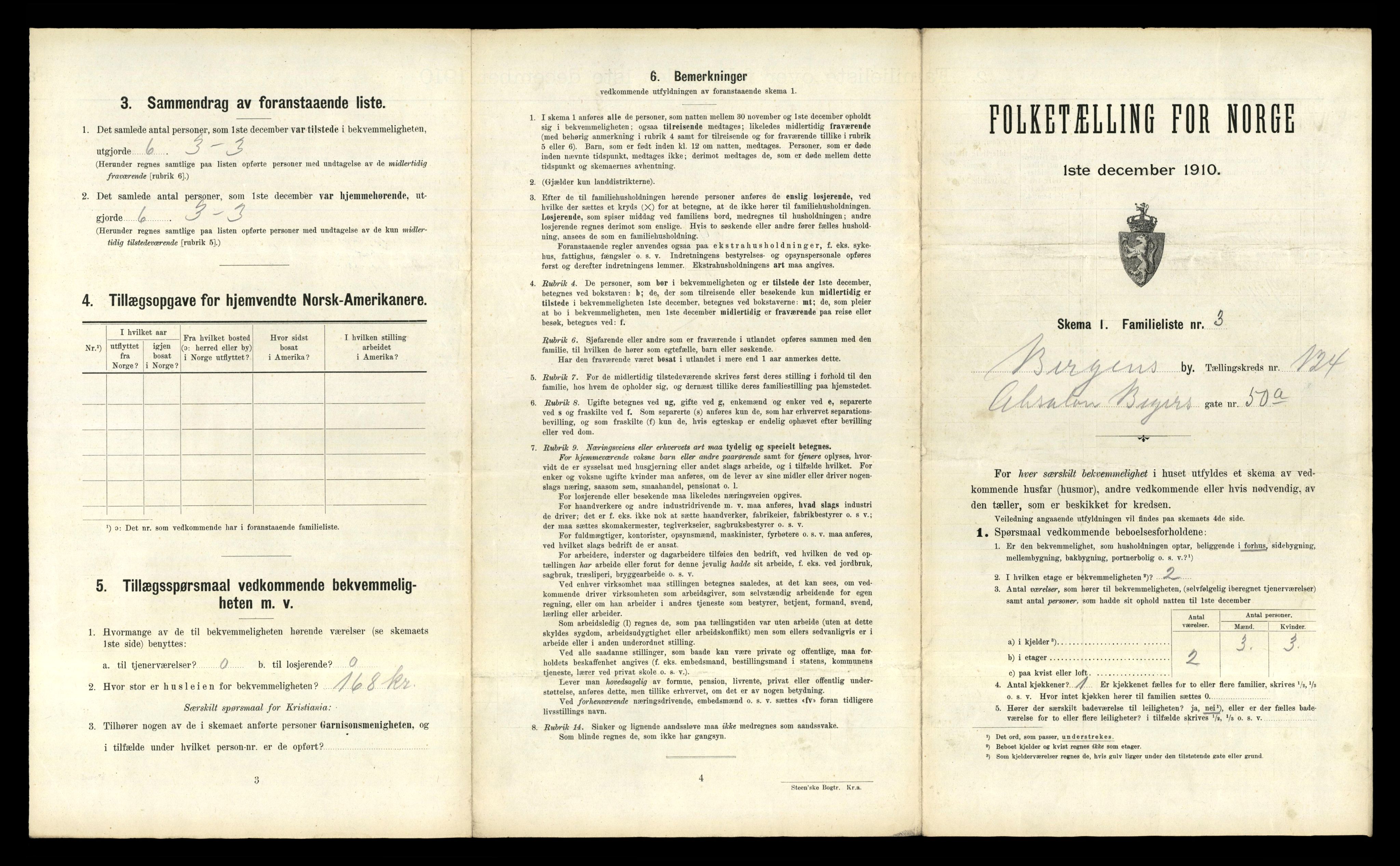 RA, 1910 census for Bergen, 1910, p. 43139