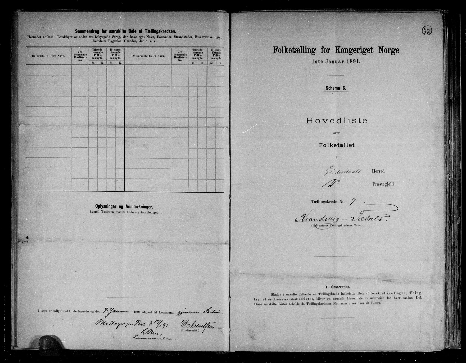 RA, 1891 census for 1838 Gildeskål, 1891, p. 22