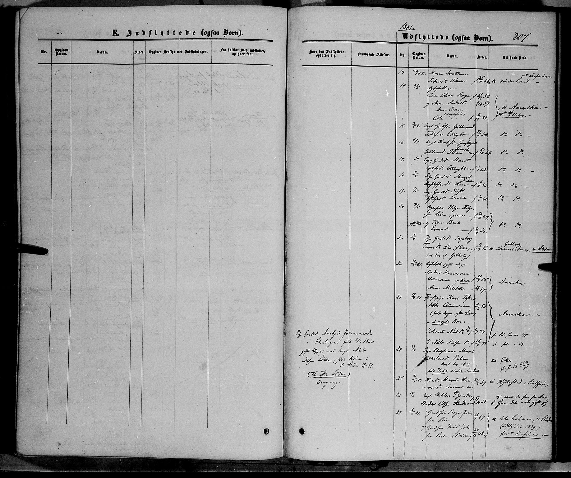 Vang prestekontor, Valdres, AV/SAH-PREST-140/H/Ha/L0007: Parish register (official) no. 7, 1865-1881, p. 207