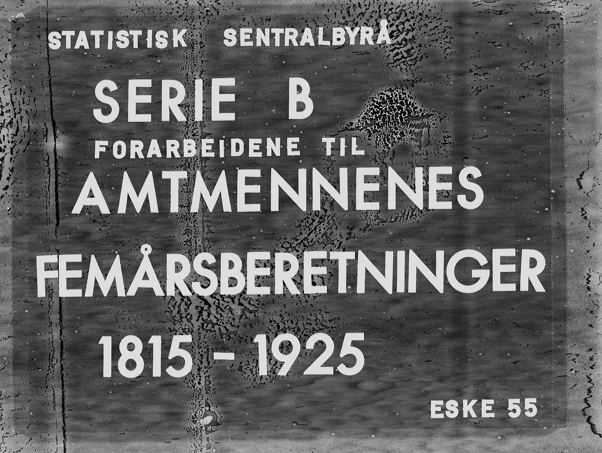 Statistisk sentralbyrå, Næringsøkonomiske emner, Generelt - Amtmennenes femårsberetninger, RA/S-2233/F/Fa/L0055: --, 1880, p. 1