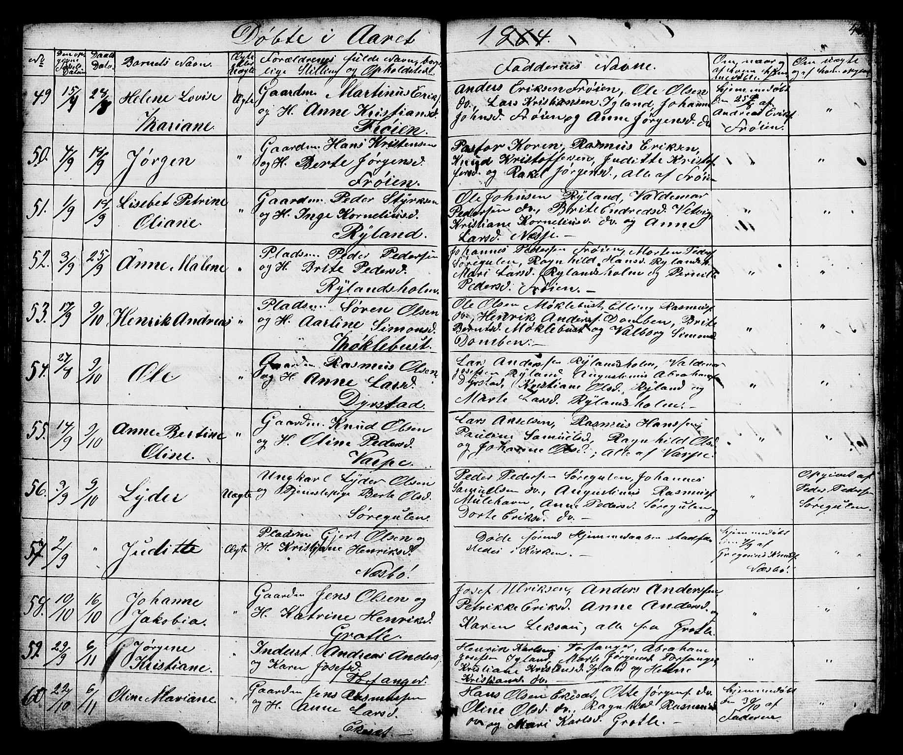 Bremanger sokneprestembete, AV/SAB-A-82201/H/Hab/Haba/L0001: Parish register (copy) no. A 1, 1853-1865, p. 46