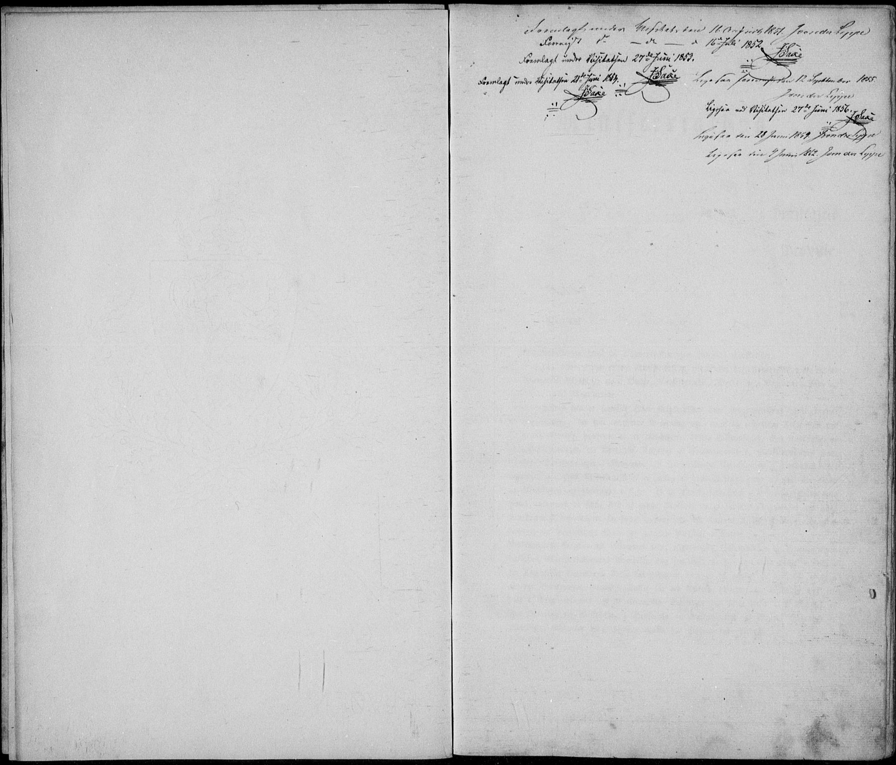 Lista sokneprestkontor, SAK/1111-0027/F/Fb/L0002: Parish register (copy) no. B 2, 1847-1862