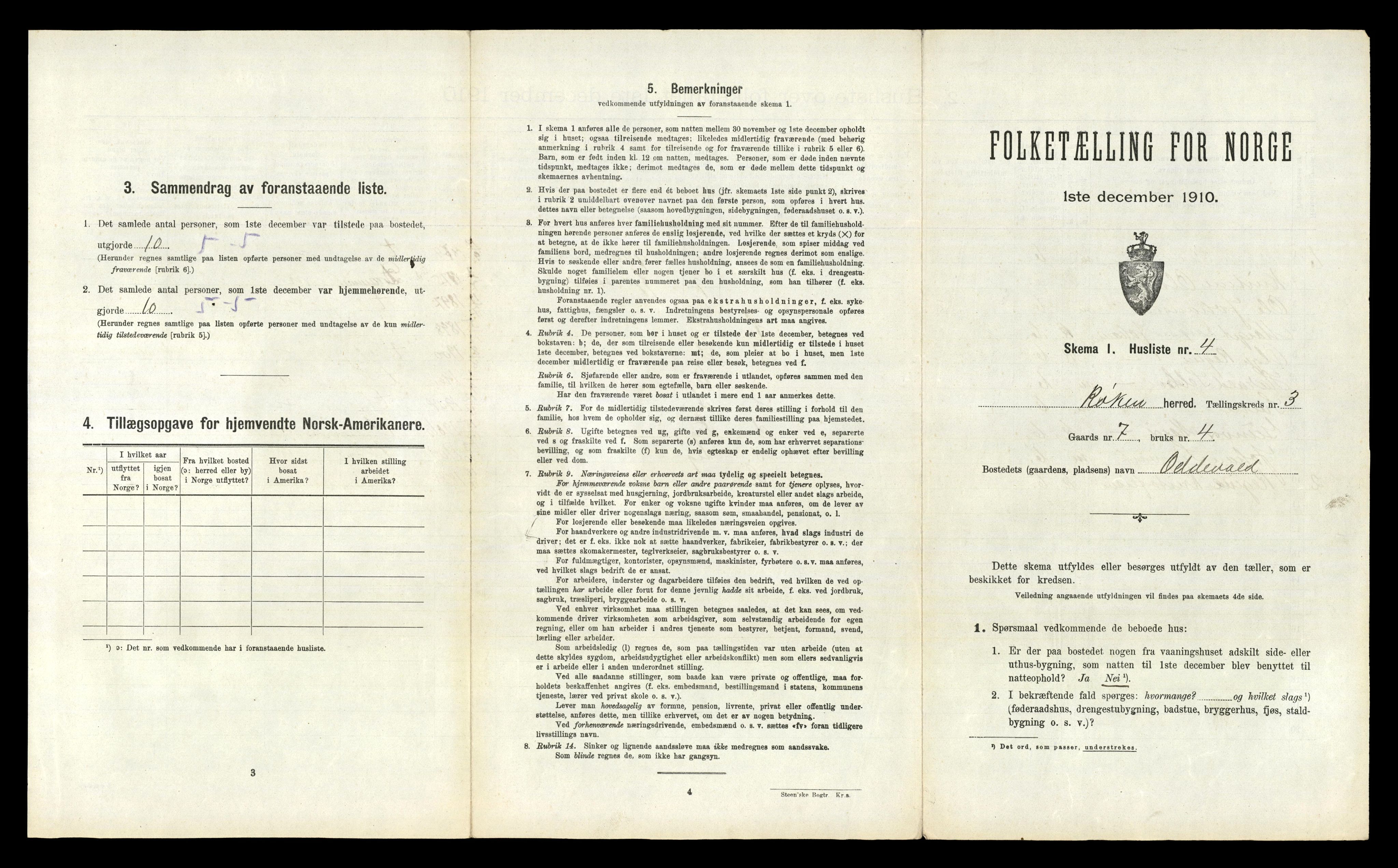 RA, 1910 census for Røyken, 1910, p. 363