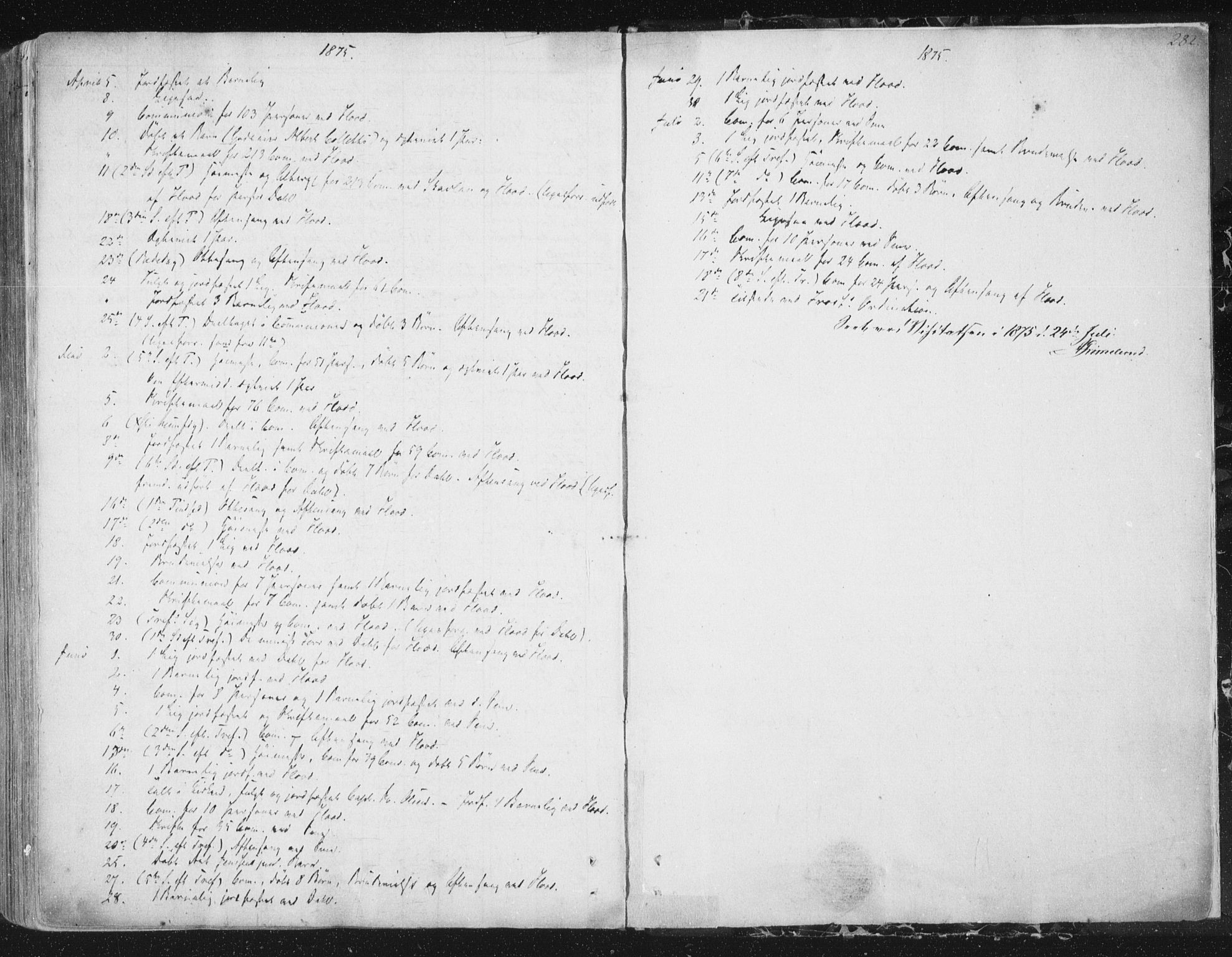 Ministerialprotokoller, klokkerbøker og fødselsregistre - Sør-Trøndelag, AV/SAT-A-1456/602/L0127: Curate's parish register no. 602B01, 1821-1875, p. 282