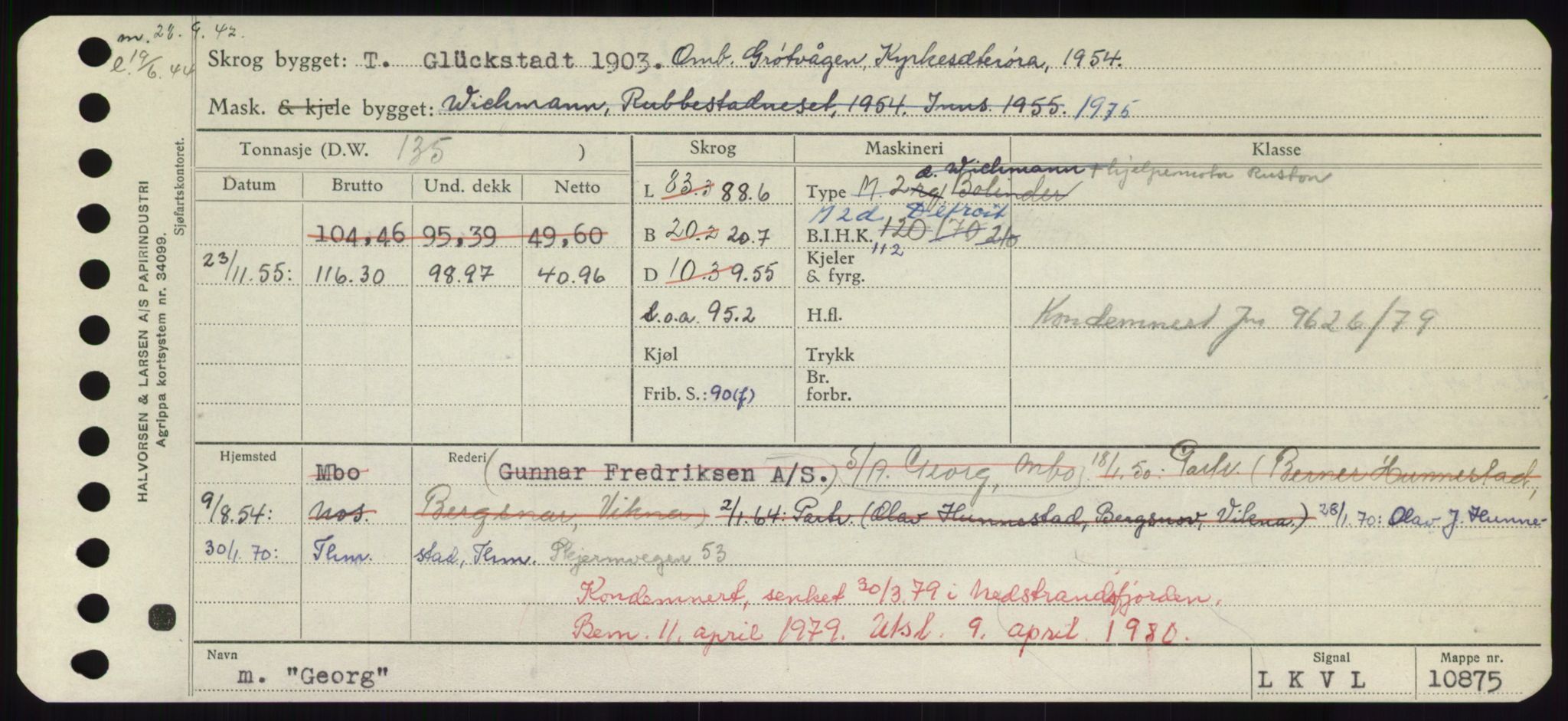 Sjøfartsdirektoratet med forløpere, Skipsmålingen, AV/RA-S-1627/H/Hd/L0012: Fartøy, G-Glø, p. 203