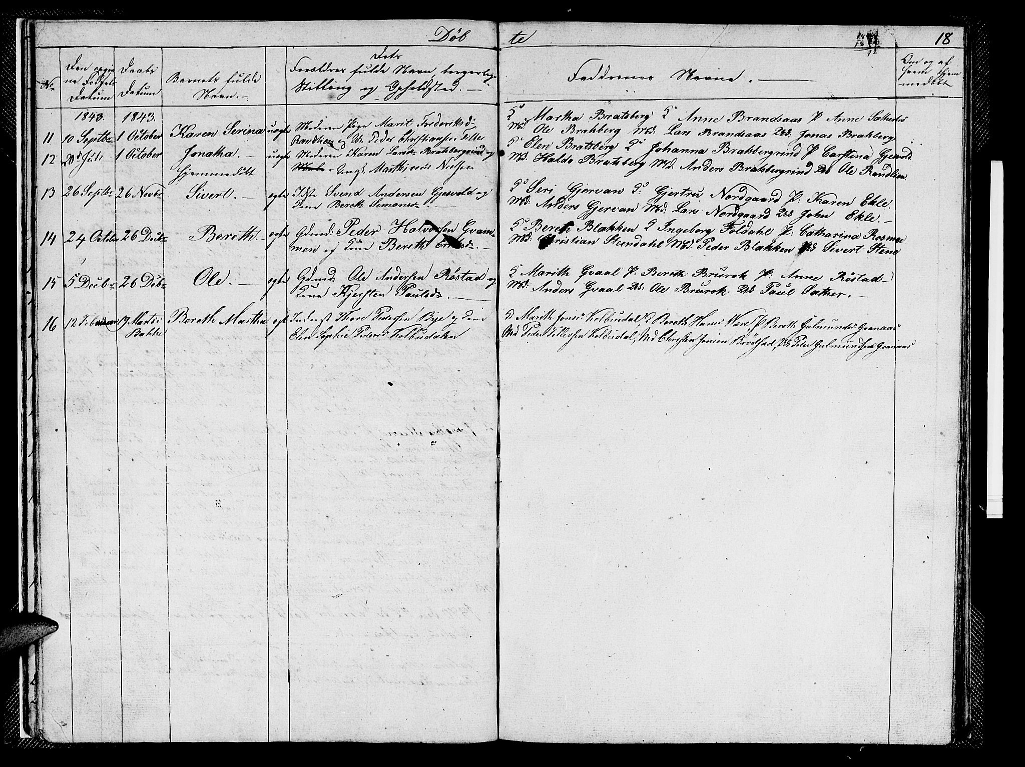 Ministerialprotokoller, klokkerbøker og fødselsregistre - Sør-Trøndelag, SAT/A-1456/608/L0338: Parish register (copy) no. 608C04, 1831-1843, p. 18