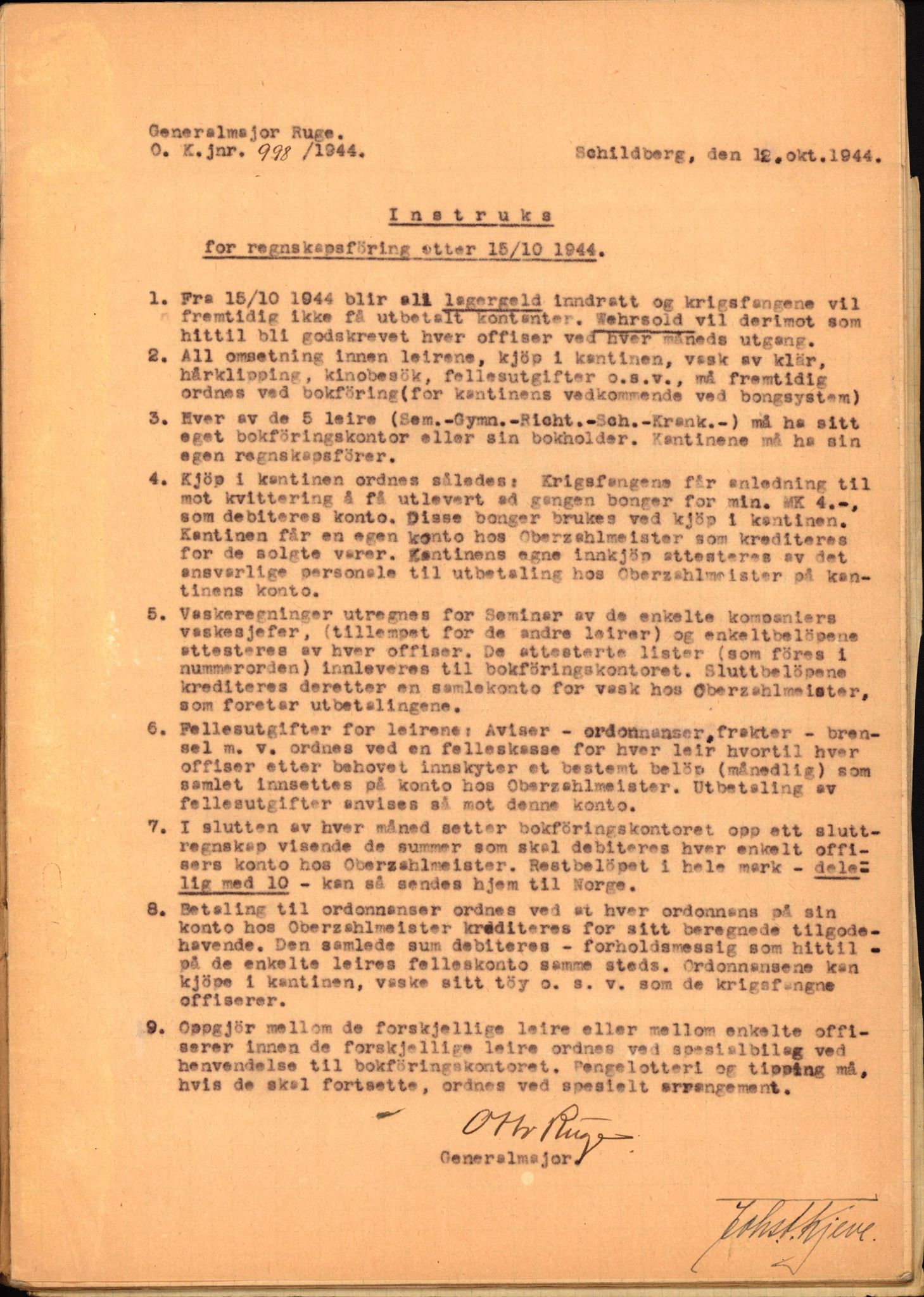 Forsvaret, Forsvarets krigshistoriske avdeling, AV/RA-RAFA-2017/Y/Yf/L0203: II-C-11-2105  -  Norske offiserer i krigsfangenskap, 1940-1948, p. 127