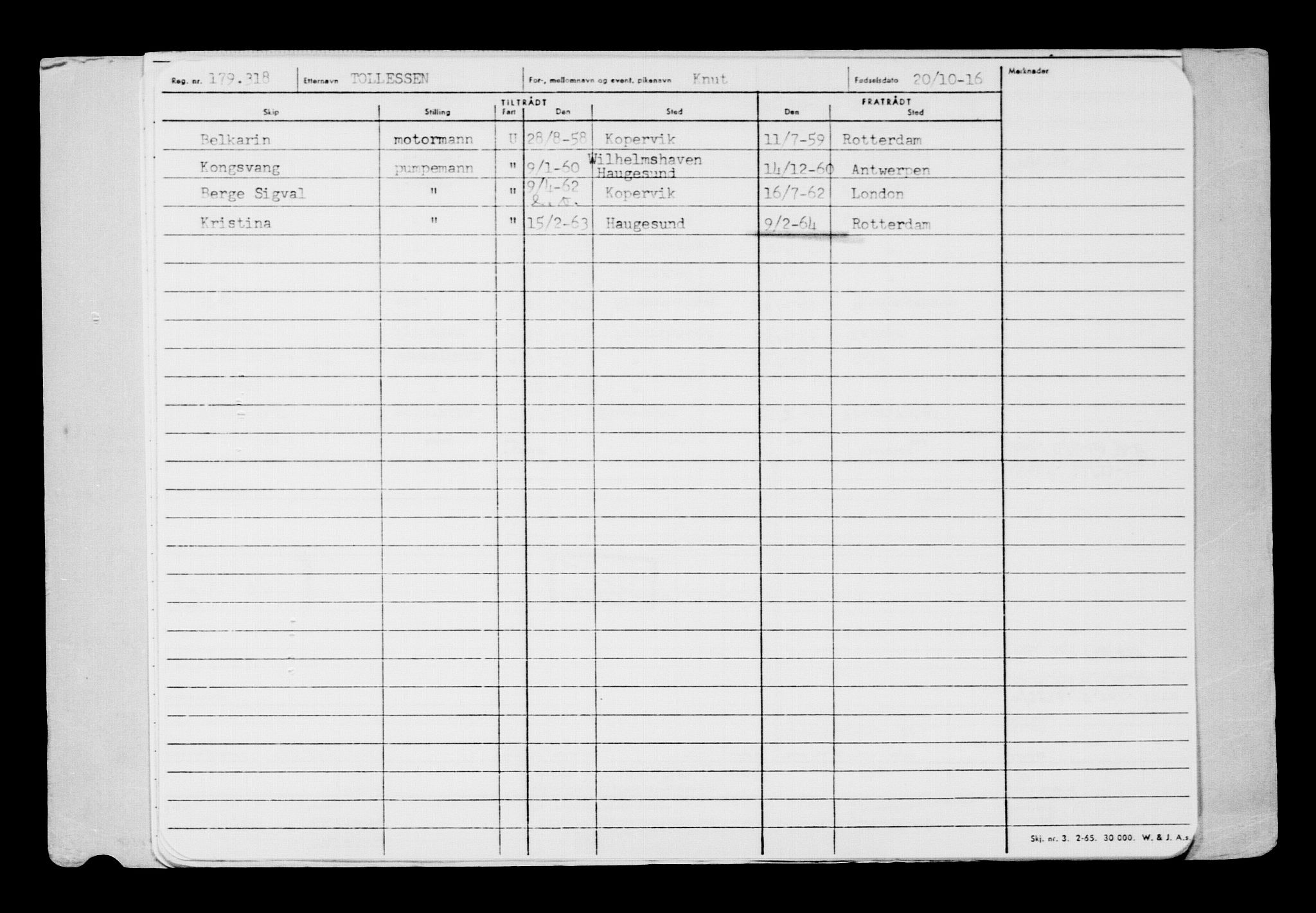 Direktoratet for sjømenn, AV/RA-S-3545/G/Gb/L0143: Hovedkort, 1916, p. 342