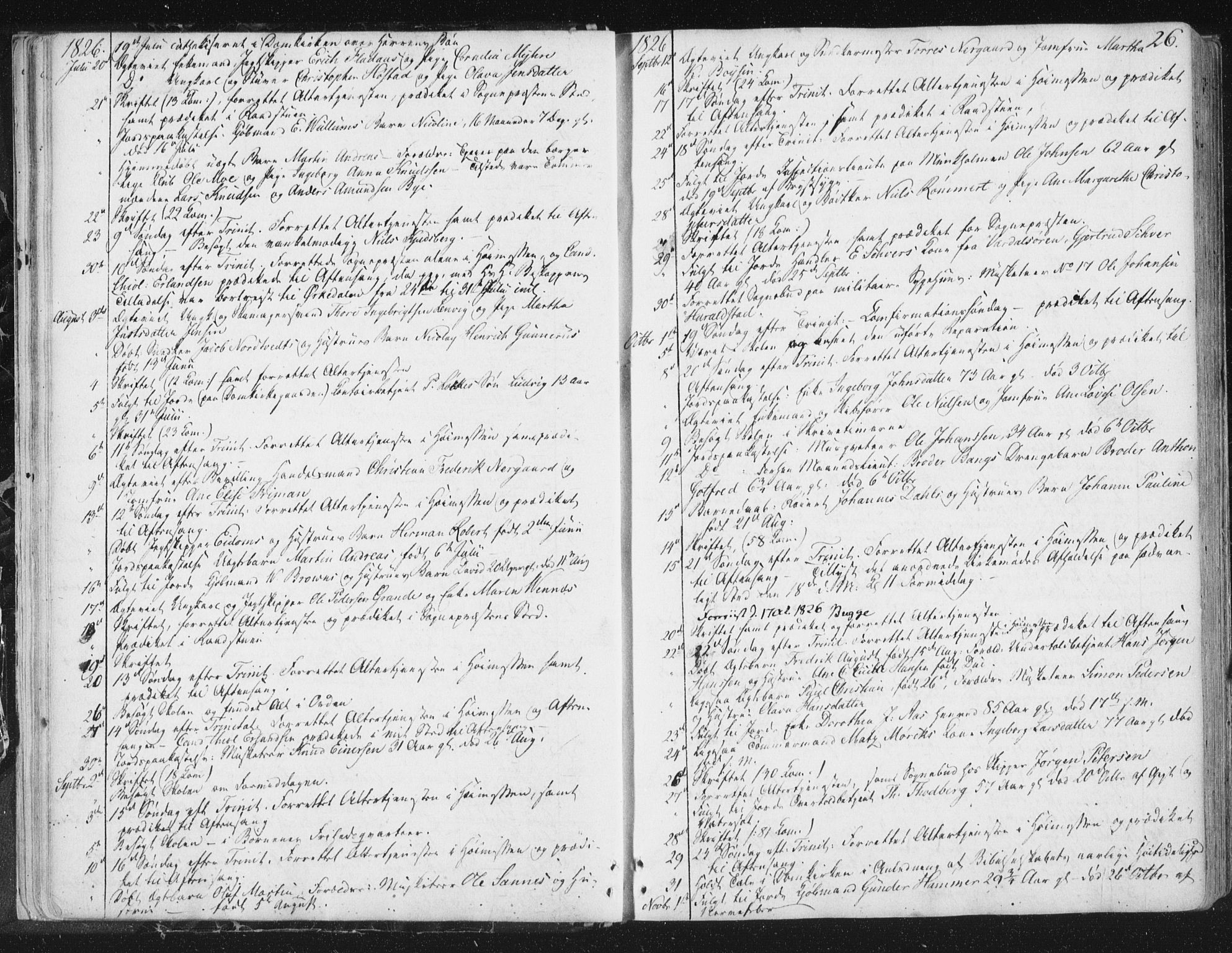 Ministerialprotokoller, klokkerbøker og fødselsregistre - Sør-Trøndelag, SAT/A-1456/602/L0127: Curate's parish register no. 602B01, 1821-1875, p. 26