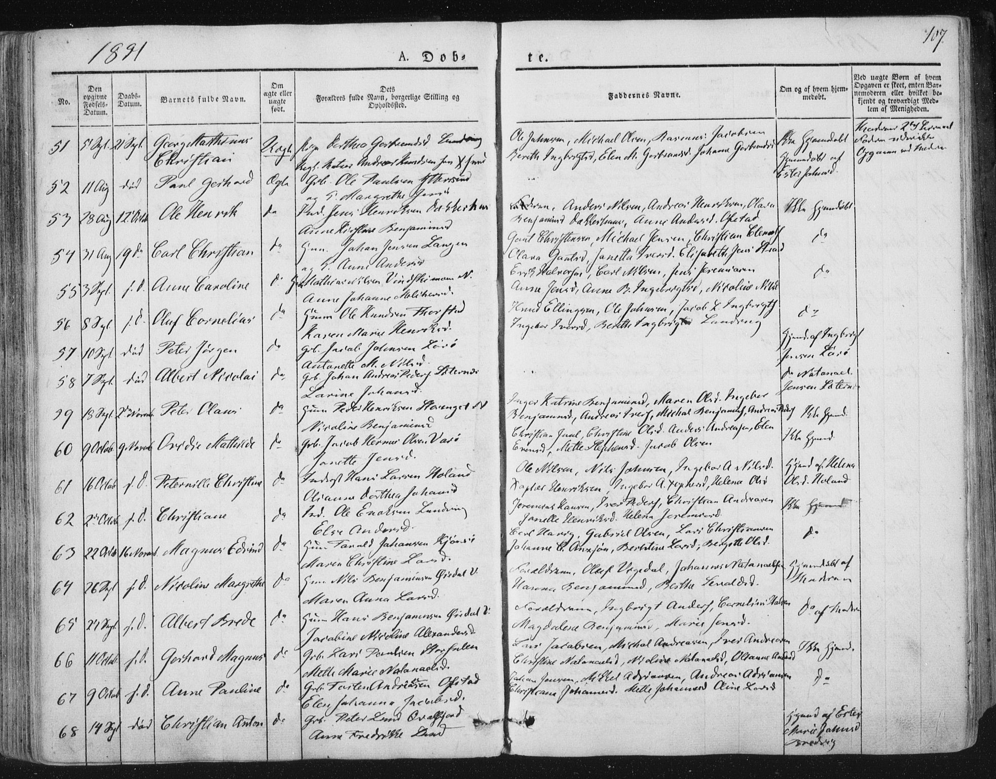 Ministerialprotokoller, klokkerbøker og fødselsregistre - Nord-Trøndelag, SAT/A-1458/784/L0669: Parish register (official) no. 784A04, 1829-1859, p. 107