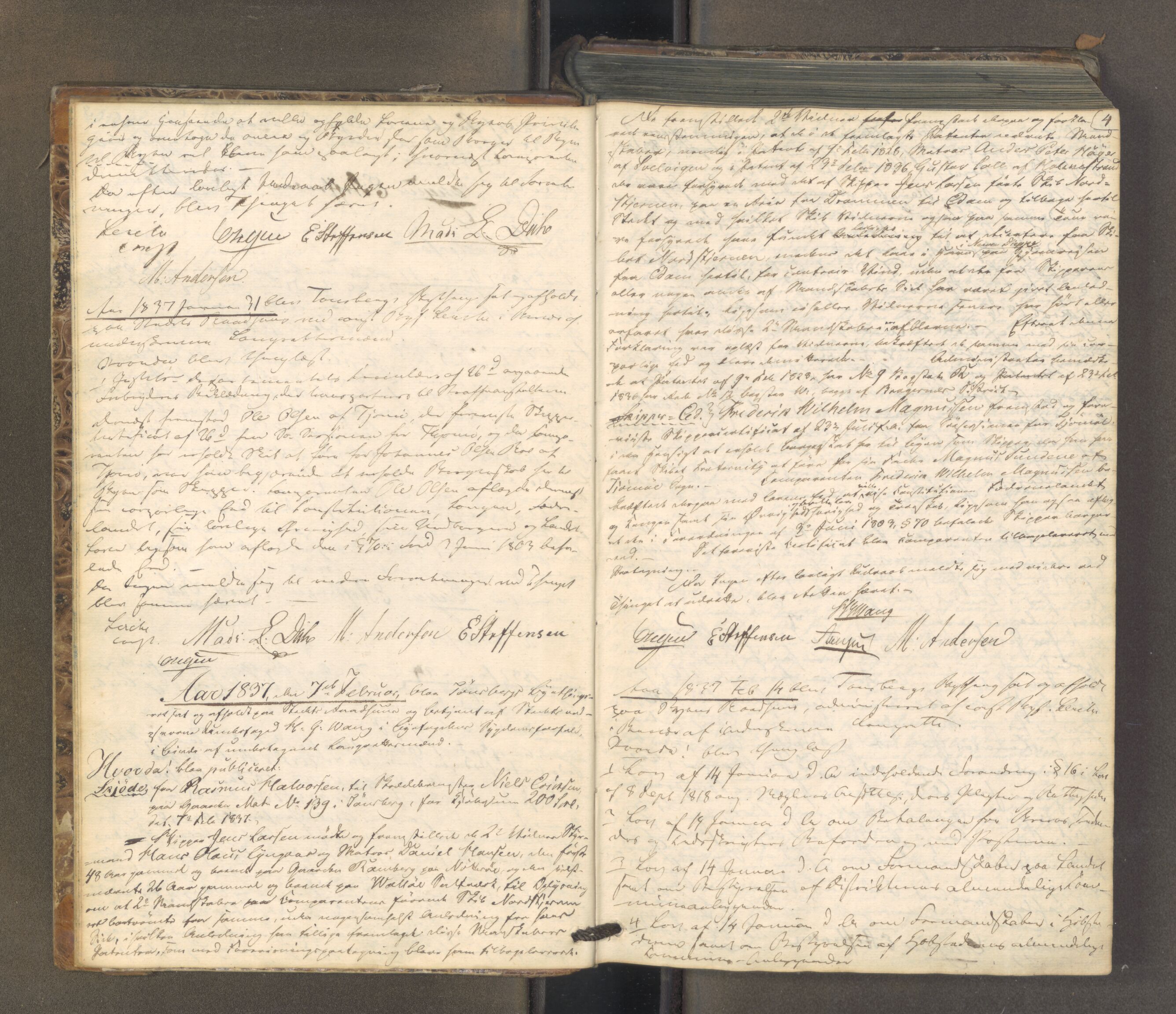 Tønsberg byfogd, AV/SAKO-A-224/F/Fa/L0025: Tingbok, 1836-1851, p. 3b-4a