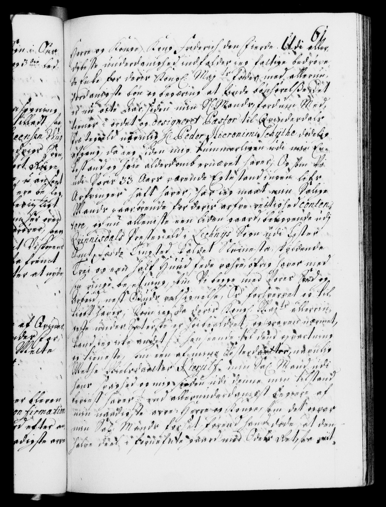 Danske Kanselli 1572-1799, AV/RA-EA-3023/F/Fc/Fca/Fcaa/L0021: Norske registre, 1712-1715, p. 61a