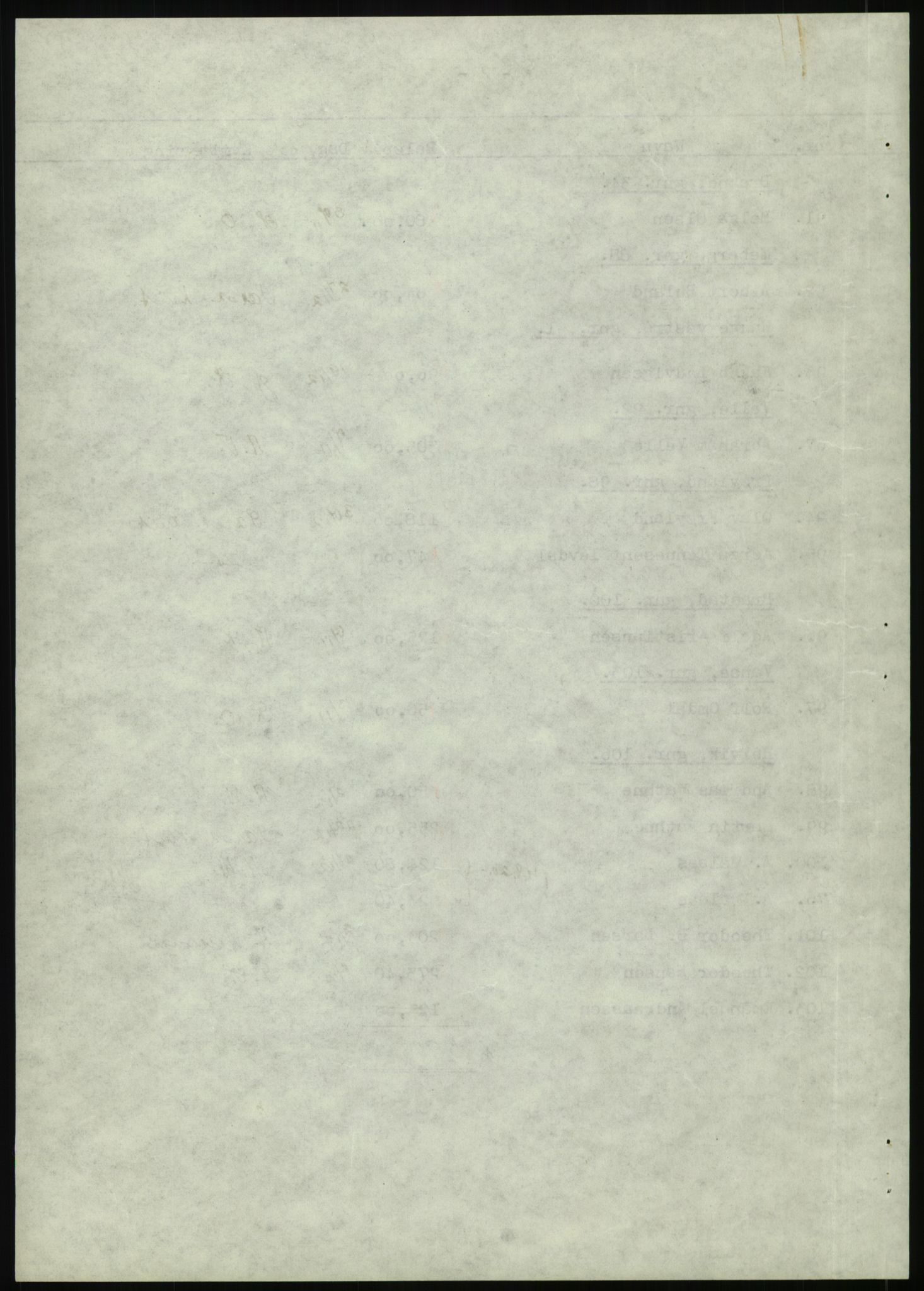 Forsvarsdepartementet, 10. kontor / Oppgjørskontoret, AV/RA-RAFA-1225/D/Db/L0180: Lista oppgjørskontor, 1942-1952, p. 1123