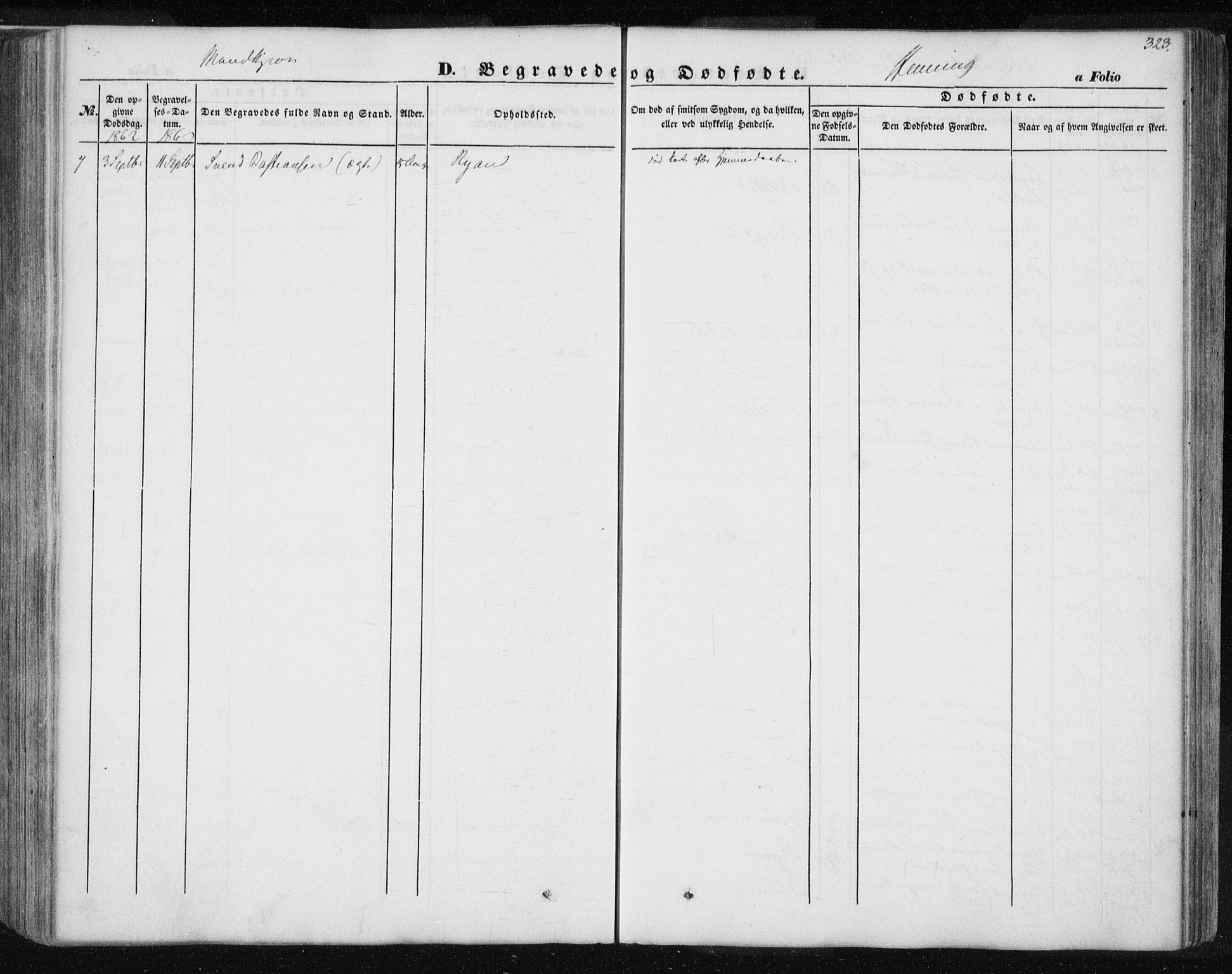 Ministerialprotokoller, klokkerbøker og fødselsregistre - Nord-Trøndelag, SAT/A-1458/735/L0342: Parish register (official) no. 735A07 /3, 1849-1862, p. 323