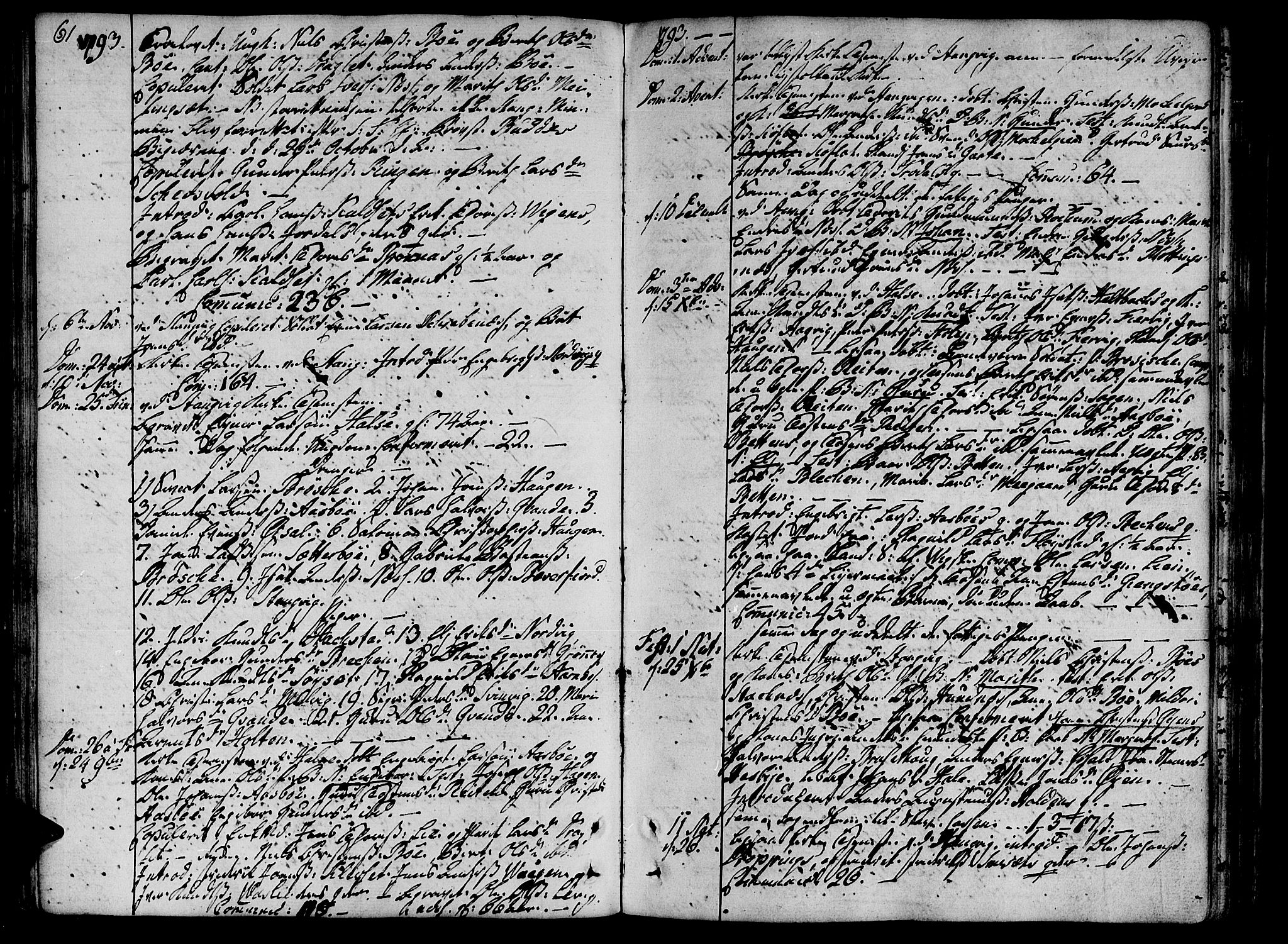 Ministerialprotokoller, klokkerbøker og fødselsregistre - Møre og Romsdal, SAT/A-1454/592/L1022: Parish register (official) no. 592A01, 1784-1819, p. 61